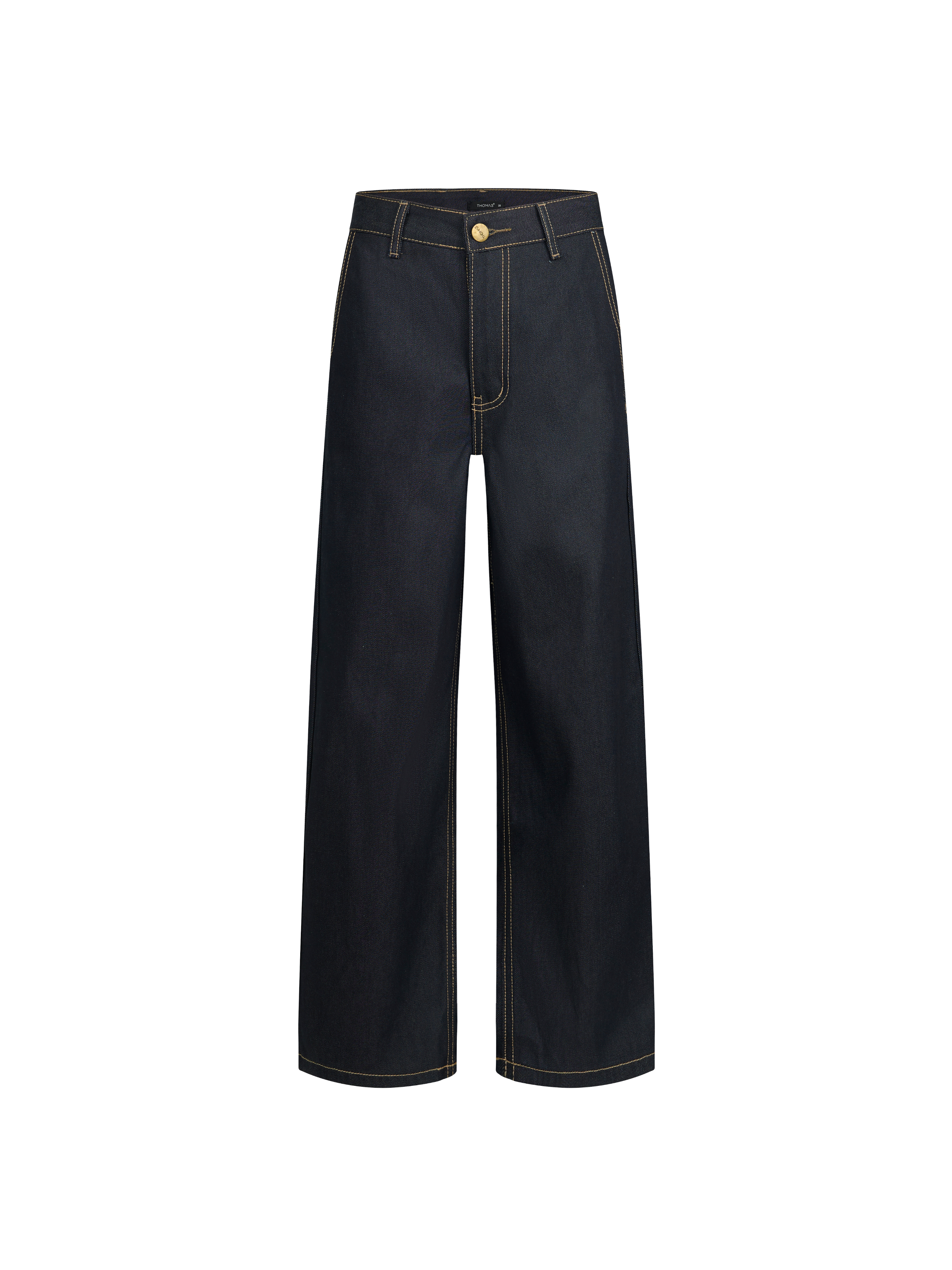 Quần Dài The Glide Vải Raw Denim Form Wide Leg