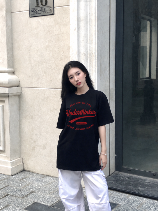 Áo thun cotton UNISEX WEAR WHAT THE FEEL Underthinker