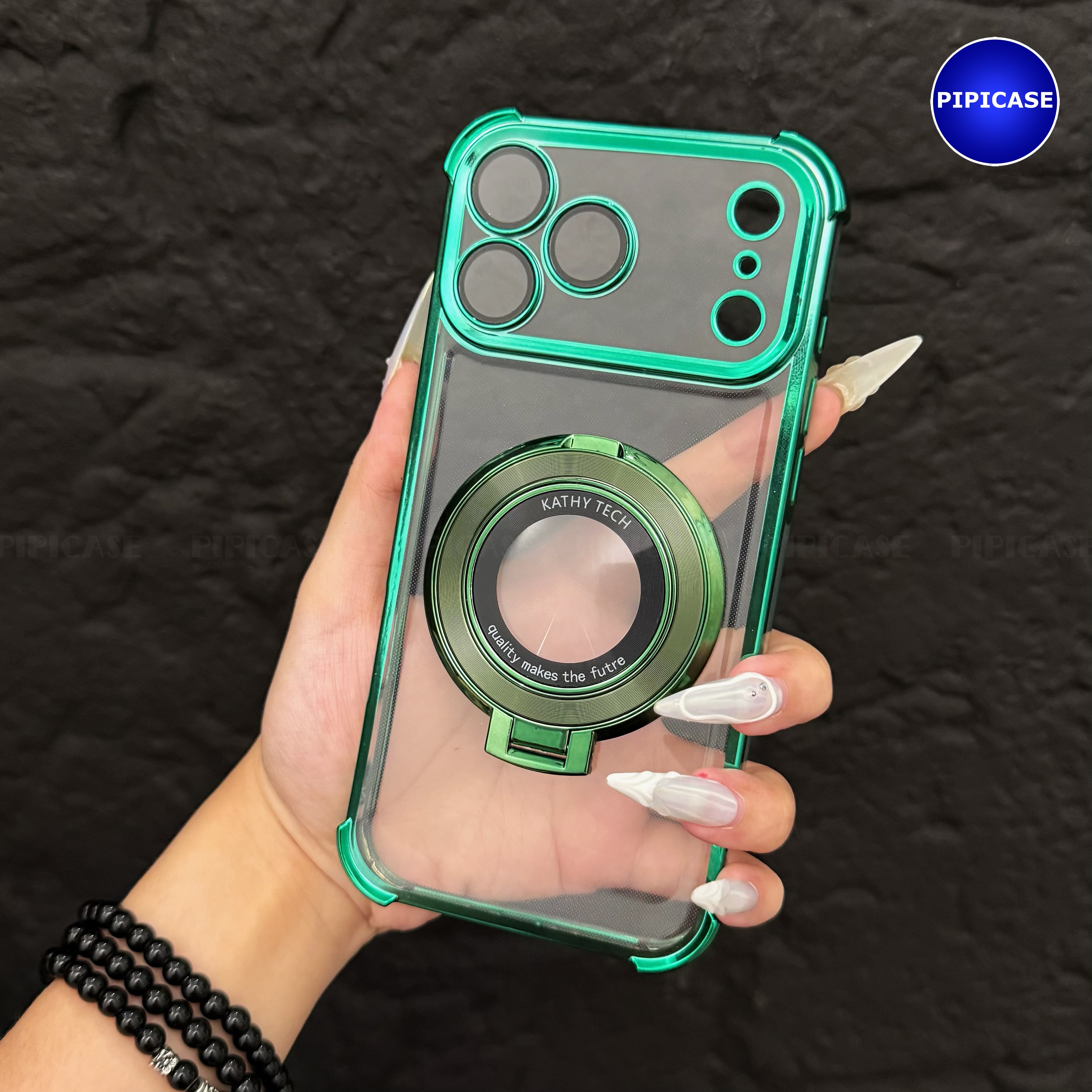 Ốp Lưng iPhone 17 Pro - Ven - Xanh Lá