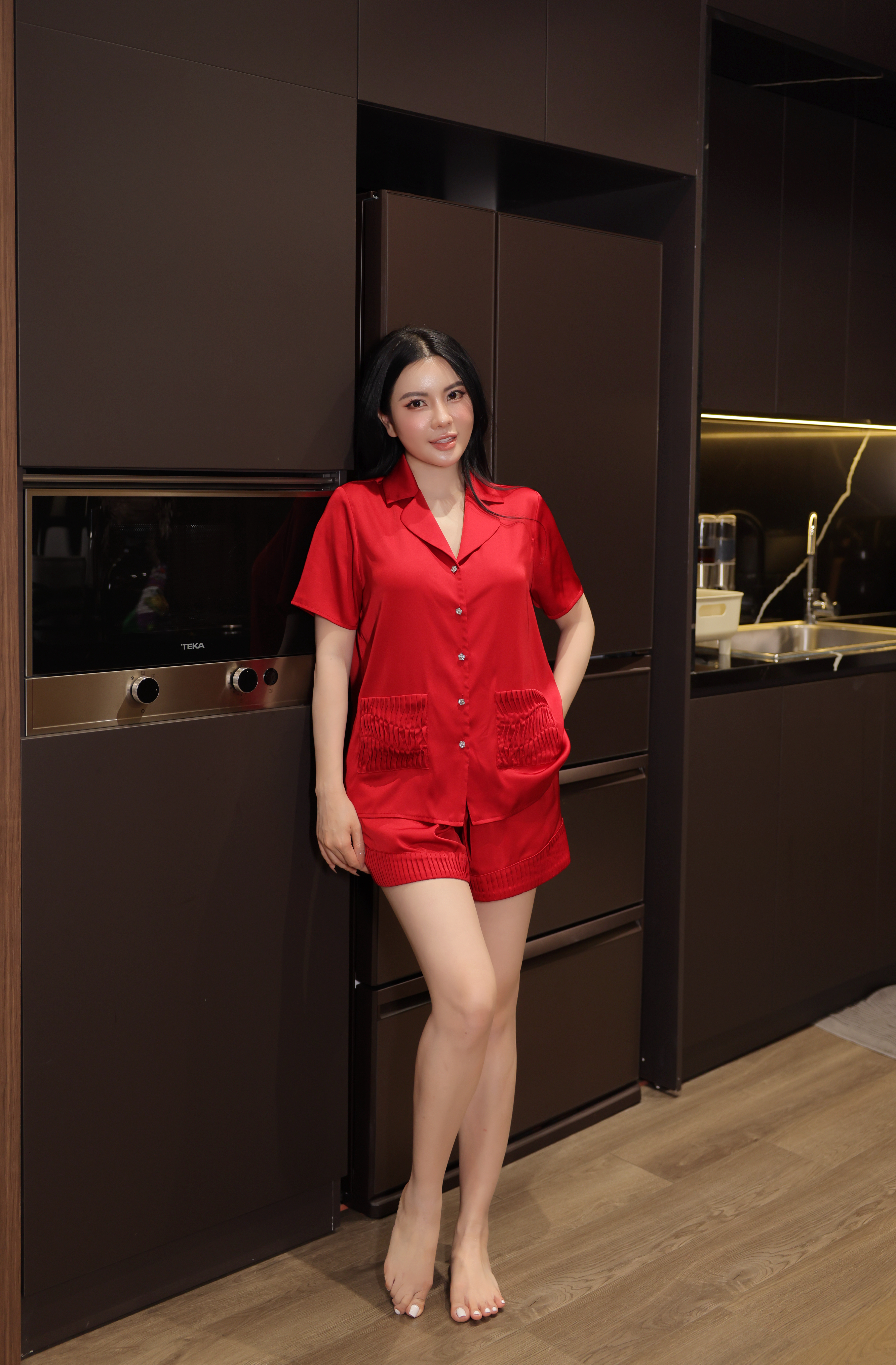 Bộ Lụa Áo Cộc, Quần Cộc BN676_thumbnail_3