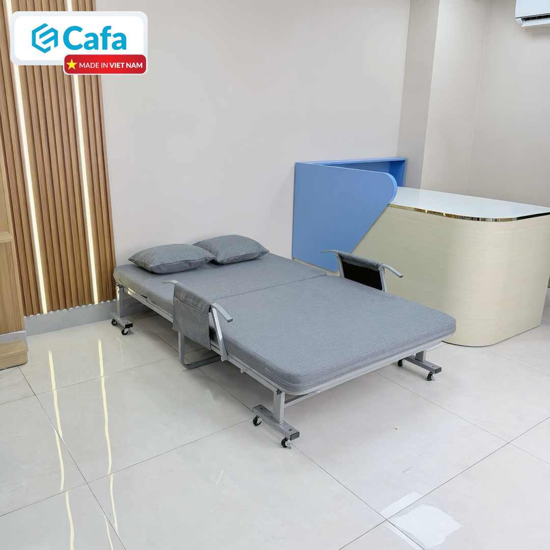 GIƯỜNG GẤP ĐA NĂNG PHIÊN BẢN TỰA TAY 120CM