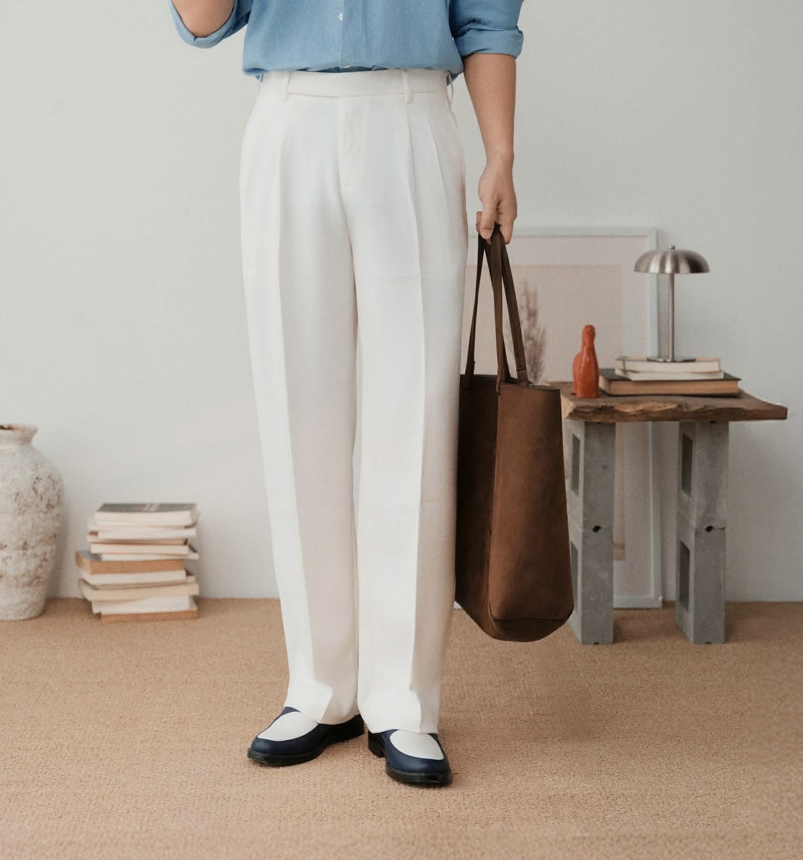 Quần Dài Basil Vải Thái Form Semi-Wide_thumbnail_3