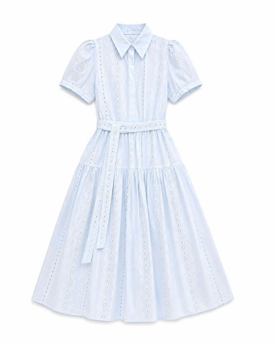 E704 ĐẦM POLO REN XANH DƯƠNG CK