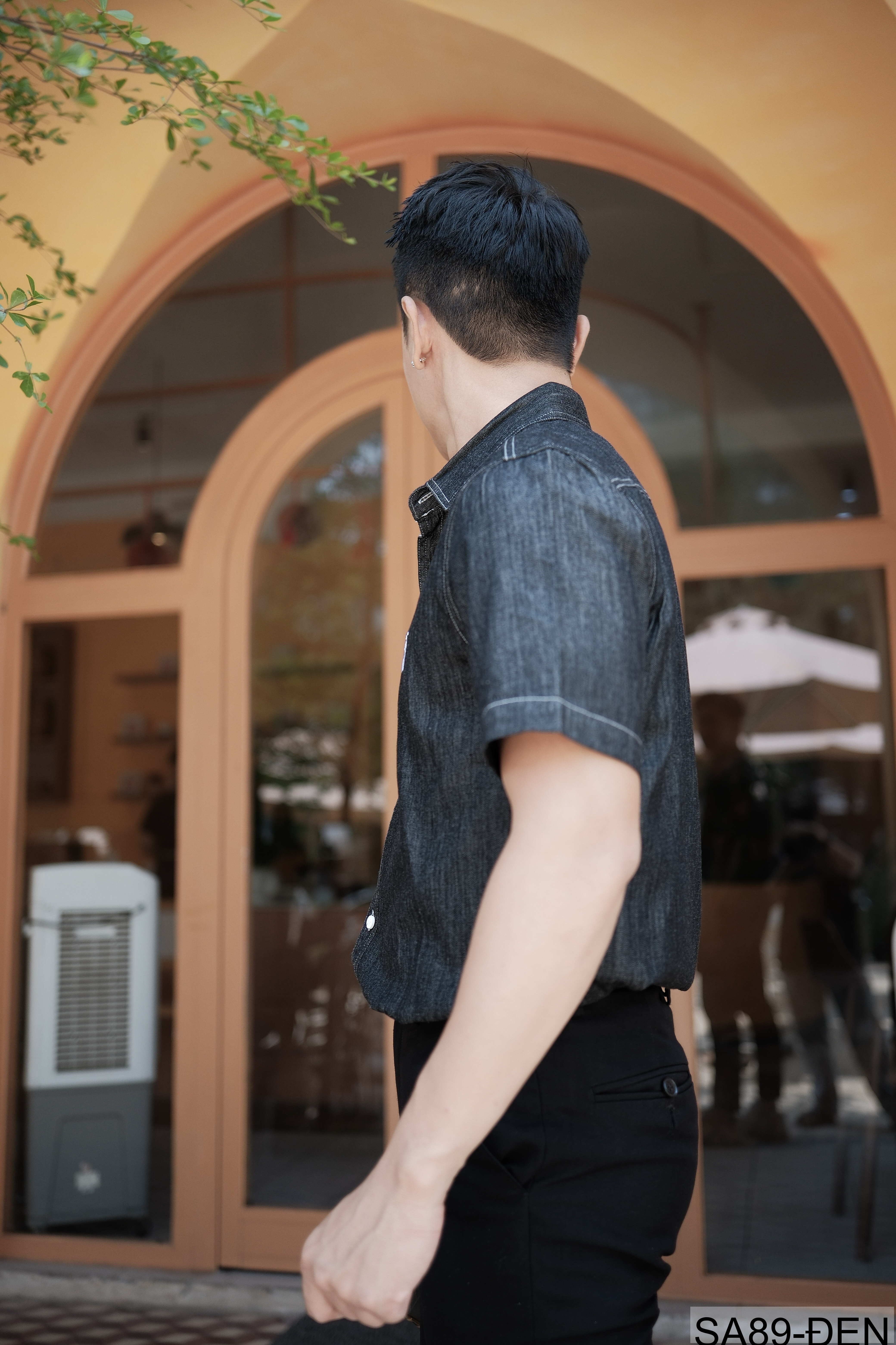 SA89 - Áo sơ mi denim nam tay ngắn phong cách Nhật Bản, chất cotton mềm mại, form rộng thoải mái_thumbnail_20