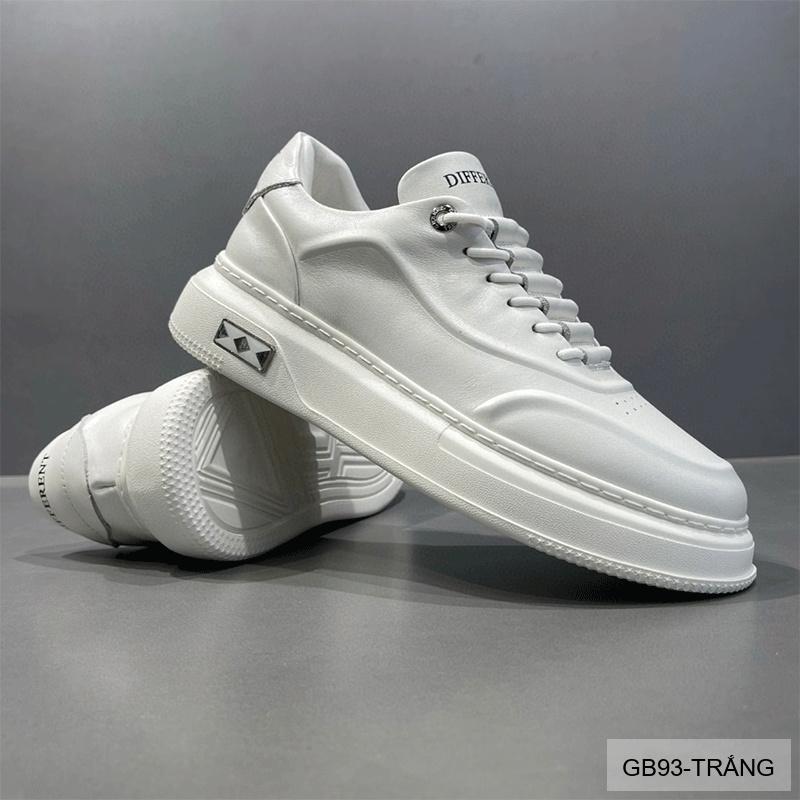 GB93 - Giày thể thao nam trắng đế dày phong cách retro, chất liệu da bò mềm mại_thumbnail_7