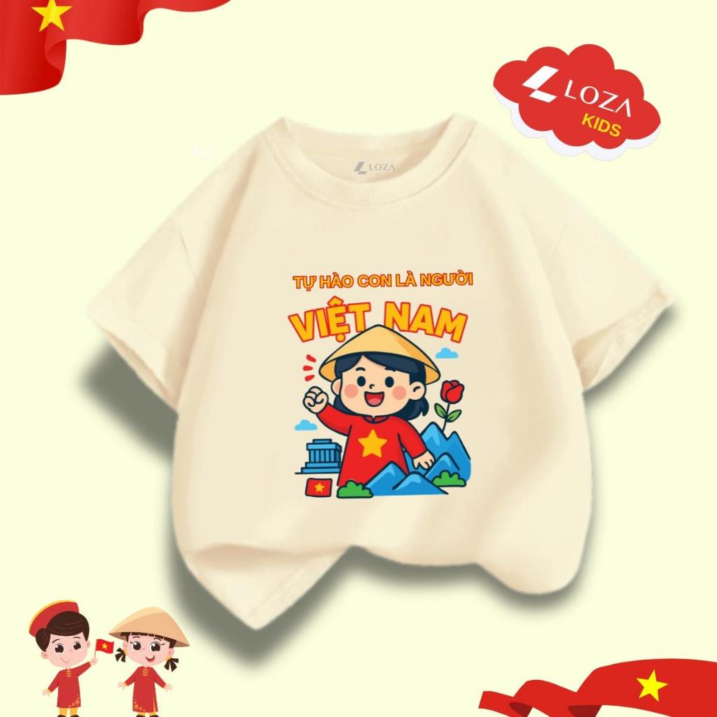 [XẢ KHO SIZE 120] Áo phông cho bé trai bé gái nhiều mẫu chất liệu thun cotton mềm mát size từ 18-22kg - Loza Kids XA0005_thumbnail_28