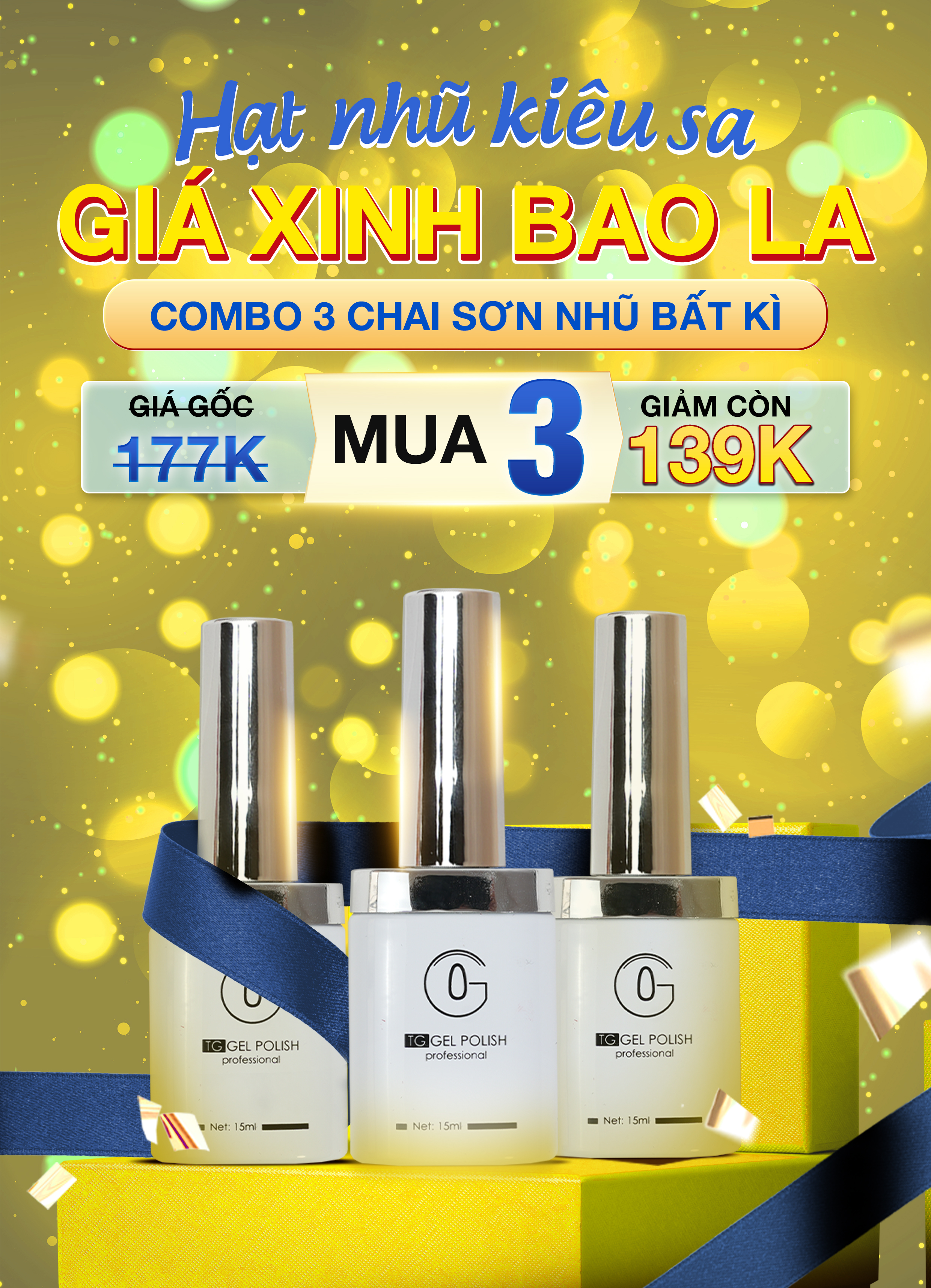 3 chai sơn nhũ bất kì