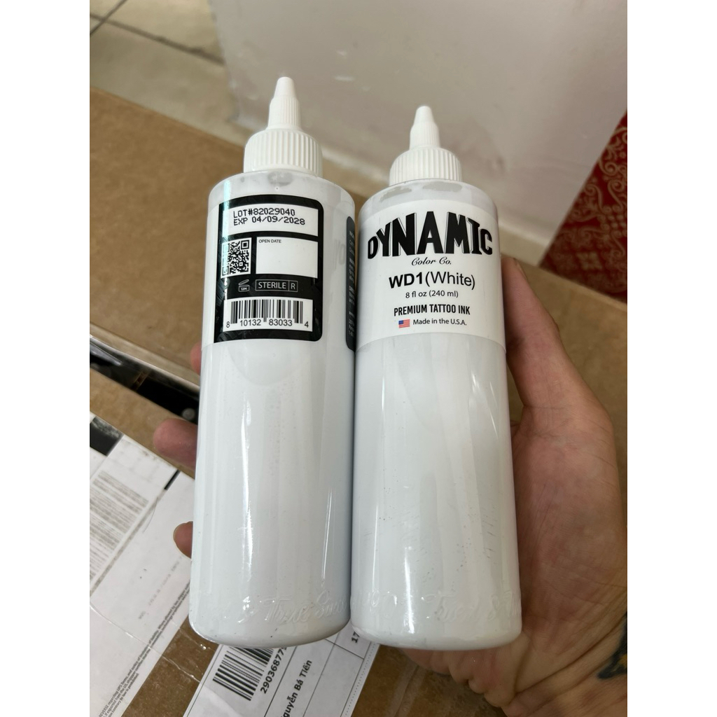 Mực trắng Dynamic WD1 - White (8oz)_thumbnail_5