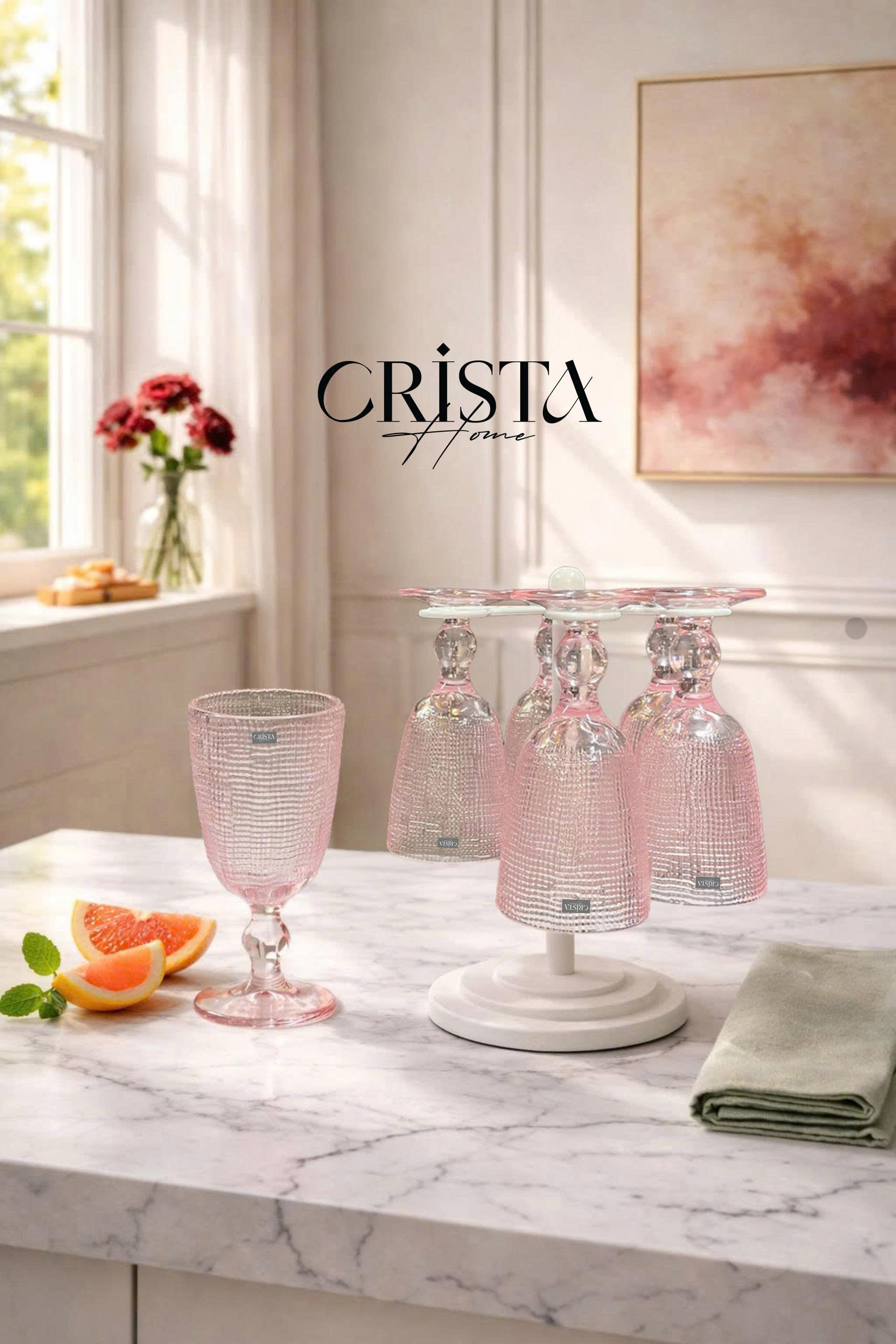 1 chiếc Ly rượu 240ml vân lưới Crista home - 60200_thumbnail_14