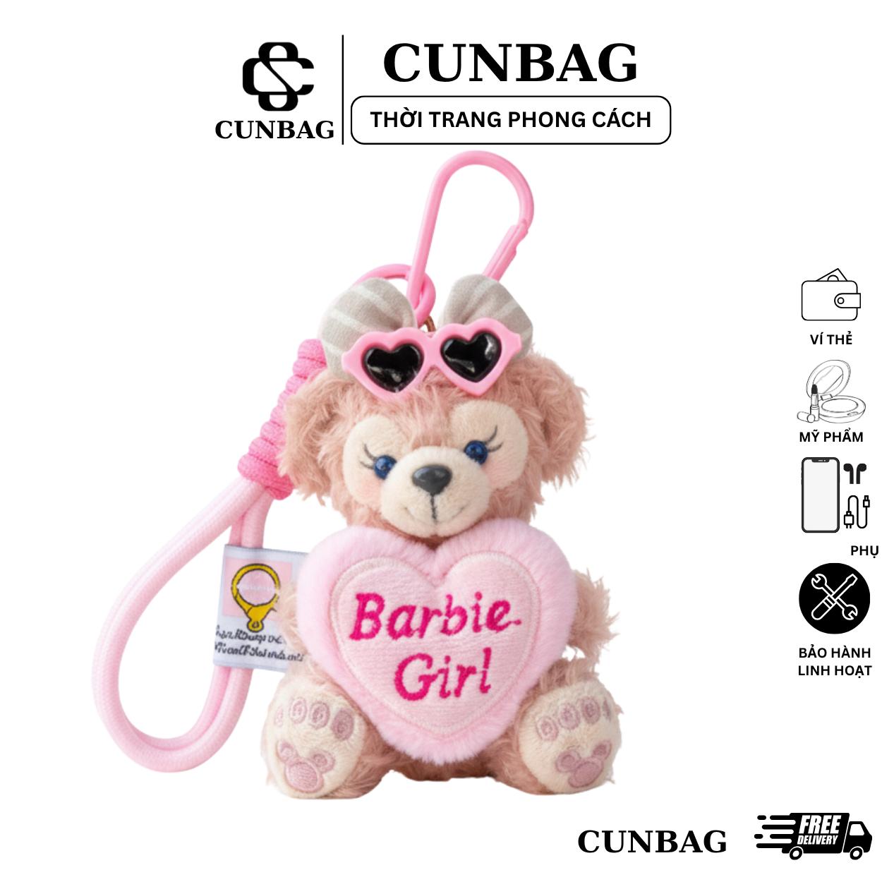 Móc Khoá Thỏ Tym Barbie Girrl Thắt Nơ Xinh Treo Phụ Kiện Tú i Xách