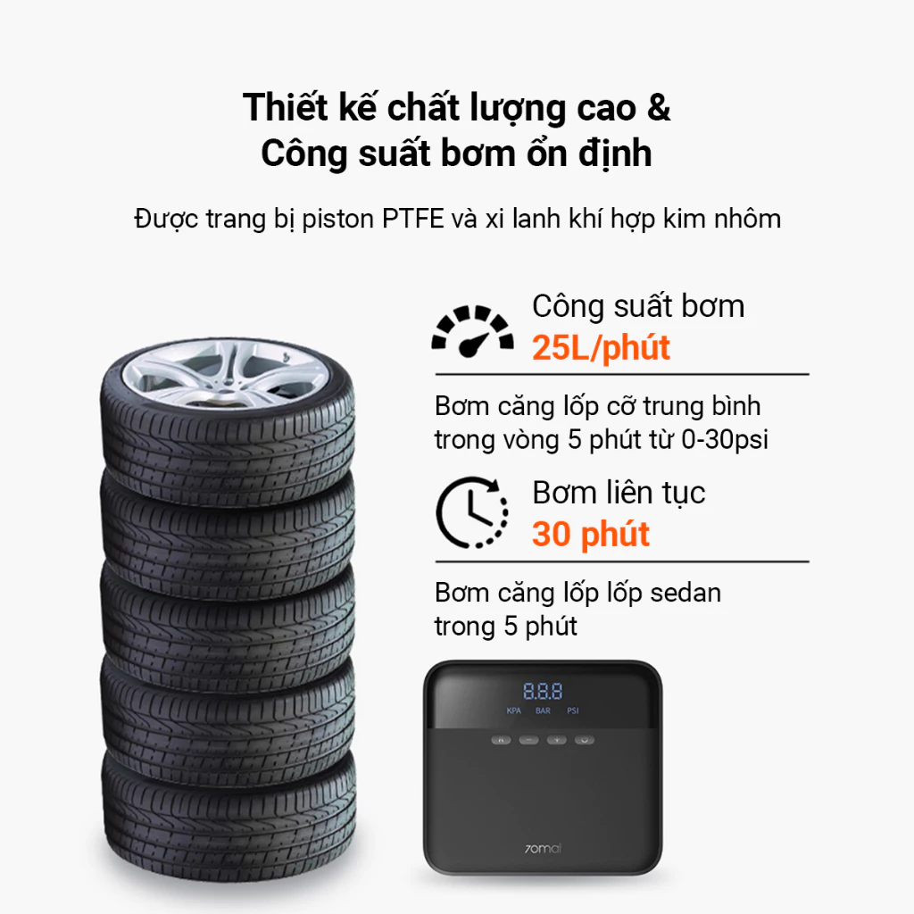 Bơm lốp ô tô 70Mai TP03 và TP07_thumbnail_3