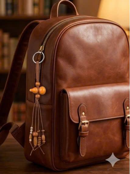 Móc Khoá Hình Hồ Lô Gỗ May Mắn Phong Cách Vintage Retro Treo Túi Xách Balo PK057_thumbnail_6