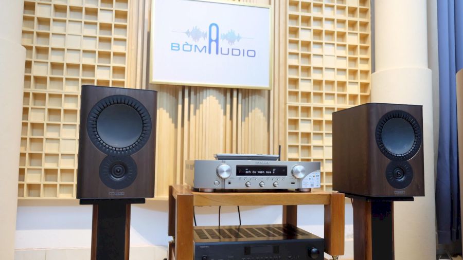 Hình ảnh chụp thực tế Combo Amply Marantz NR1200 + Loa Mission QX-2 MK II - B23 tại Bờm Audio