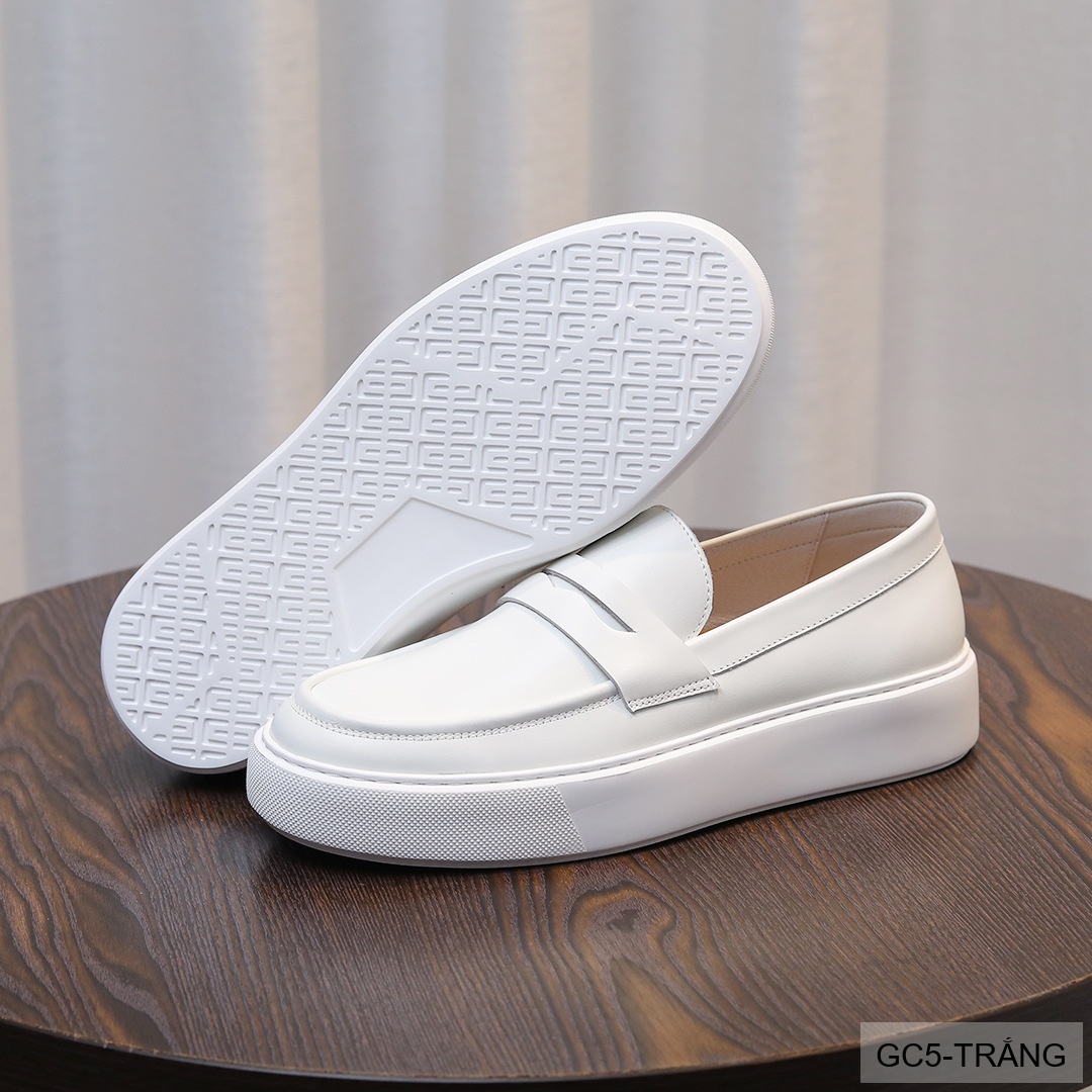 GC5 - Giày nam trắng đế dày kiểu loafer thời trang, chất da bò mềm êm_thumbnail_13