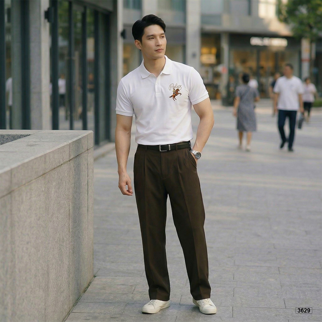 Áo polo nam cá sấu form vừa thiết kế basic dễ mặc Polux 3629_thumbnail_5