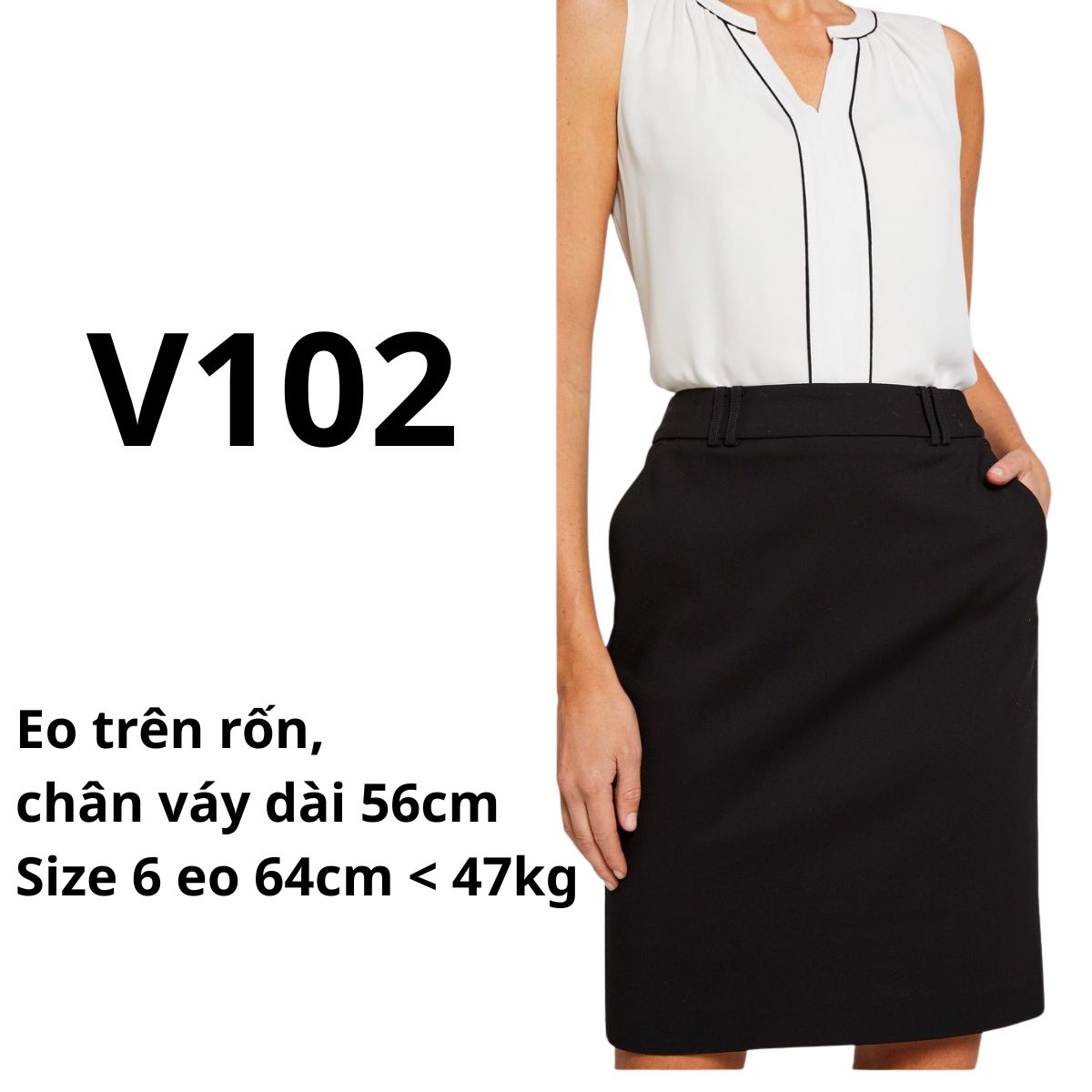 V102- Chân Váy Công sở P.mant