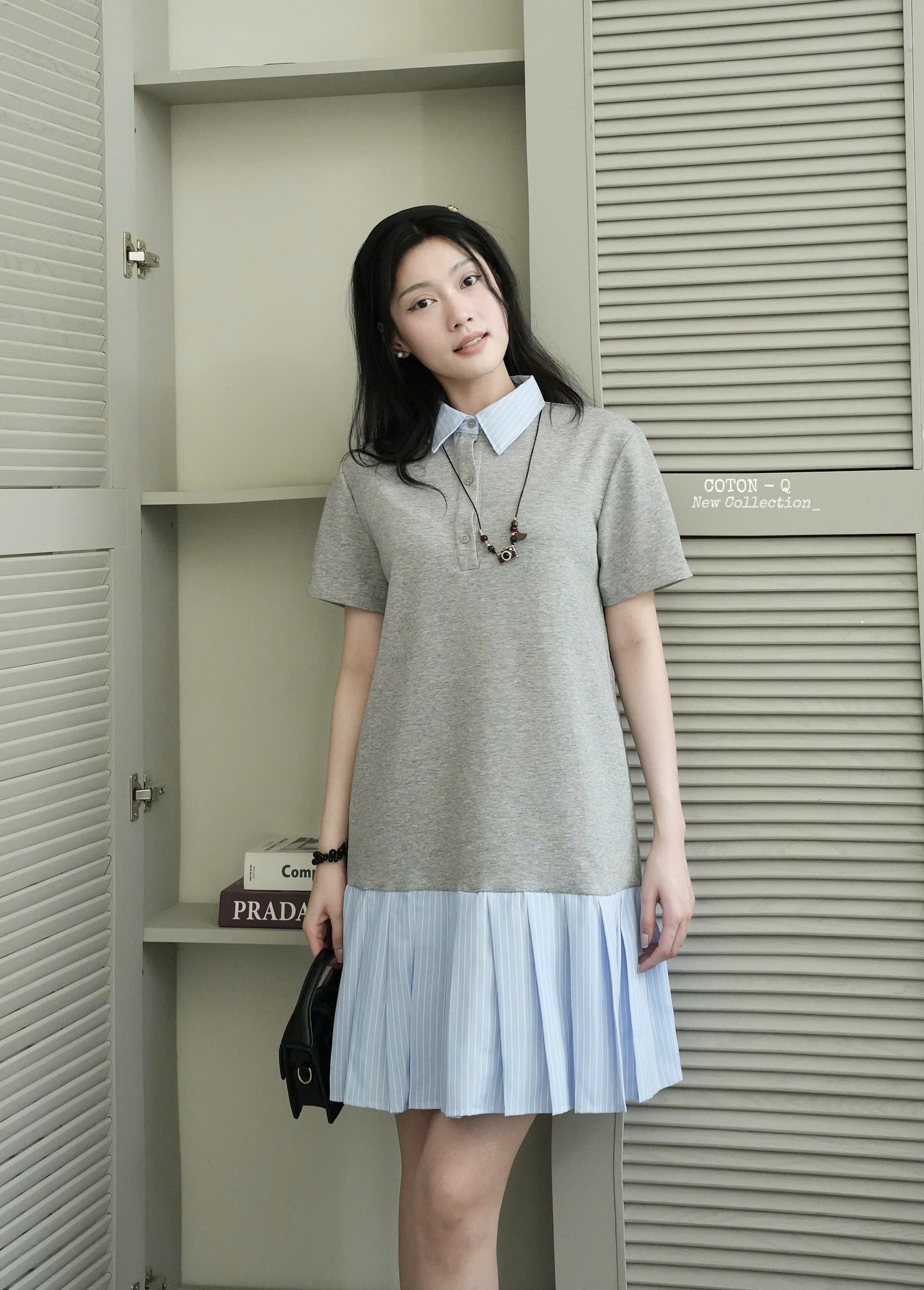 Đầm suông có cổ ( XANH ĐEN )_thumbnail_22