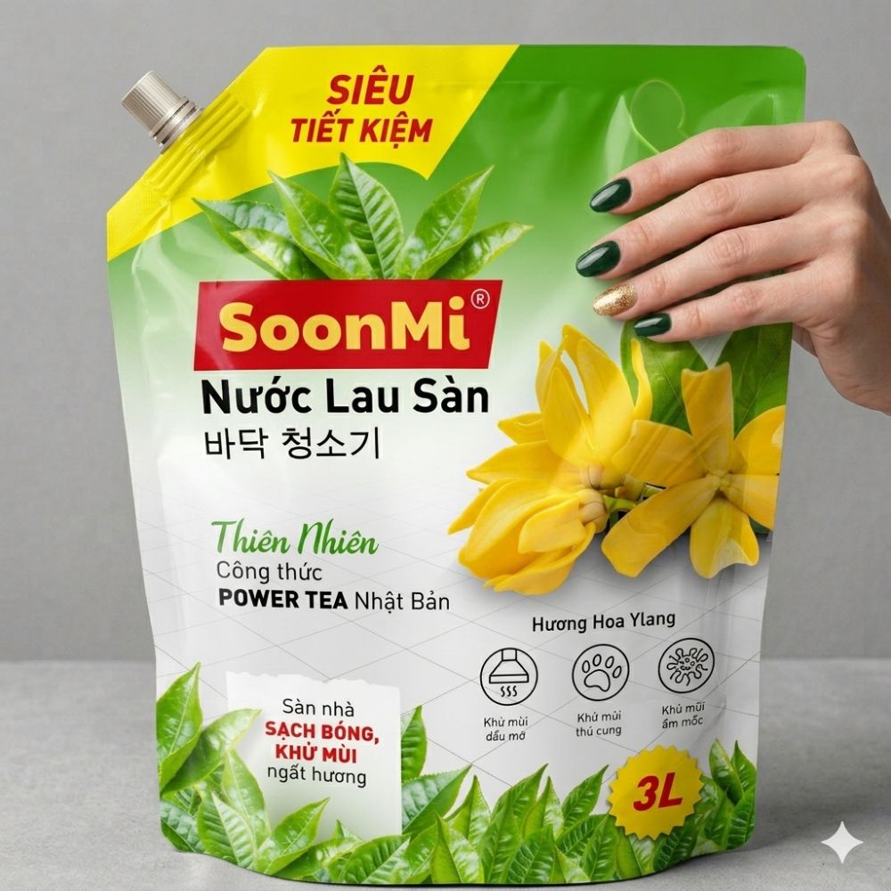 Nước lau sàn hương hoa Ylang Soonmi 3 Lít