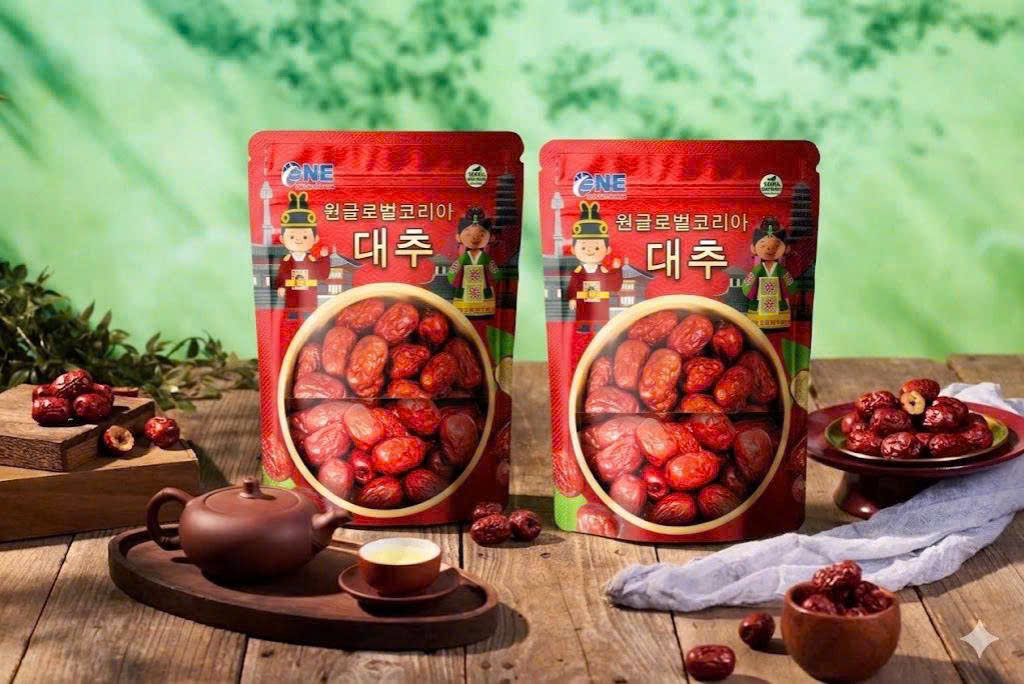 SET 2 Táo Đỏ Hàn Quốc “One Korea” Túi 500g