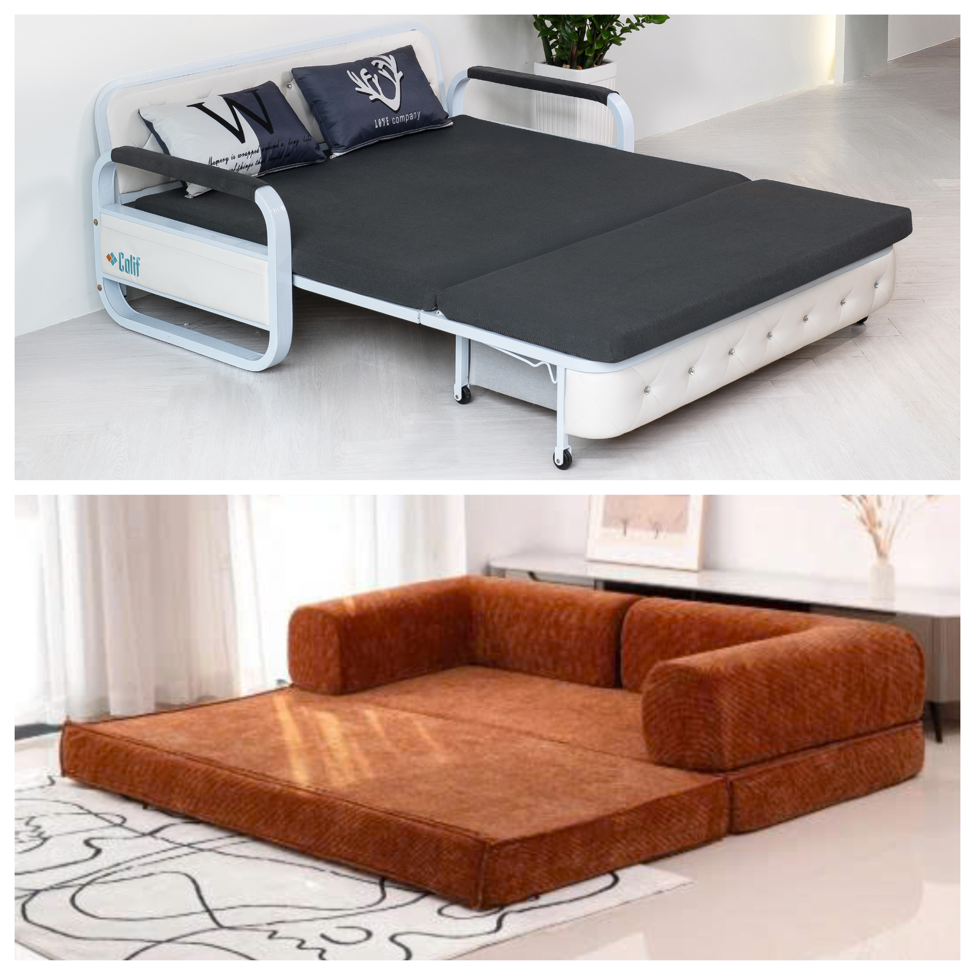 Sofa giường gấp và sofa giường kéo: Nên chọn loại nào?