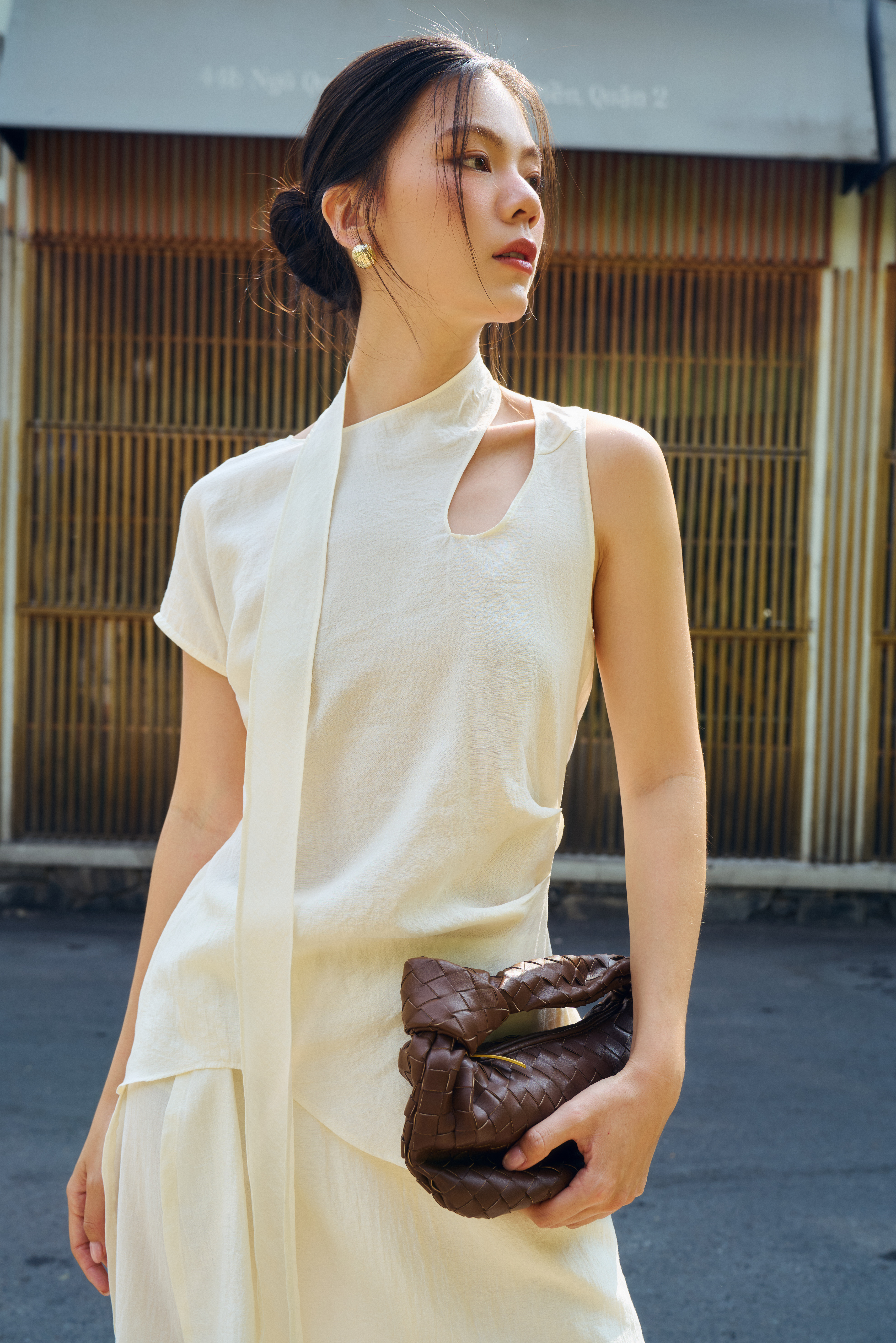ÁO SCULPTED SCARF TOP