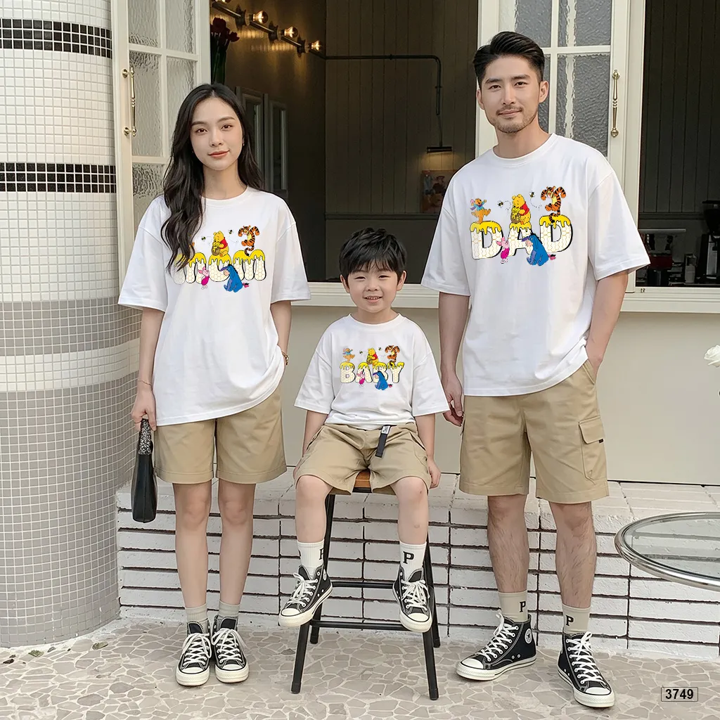 Áo thun mùa hè cho bé và gia đình hoạt hình đáng yêu Kado 3749_thumbnail_5