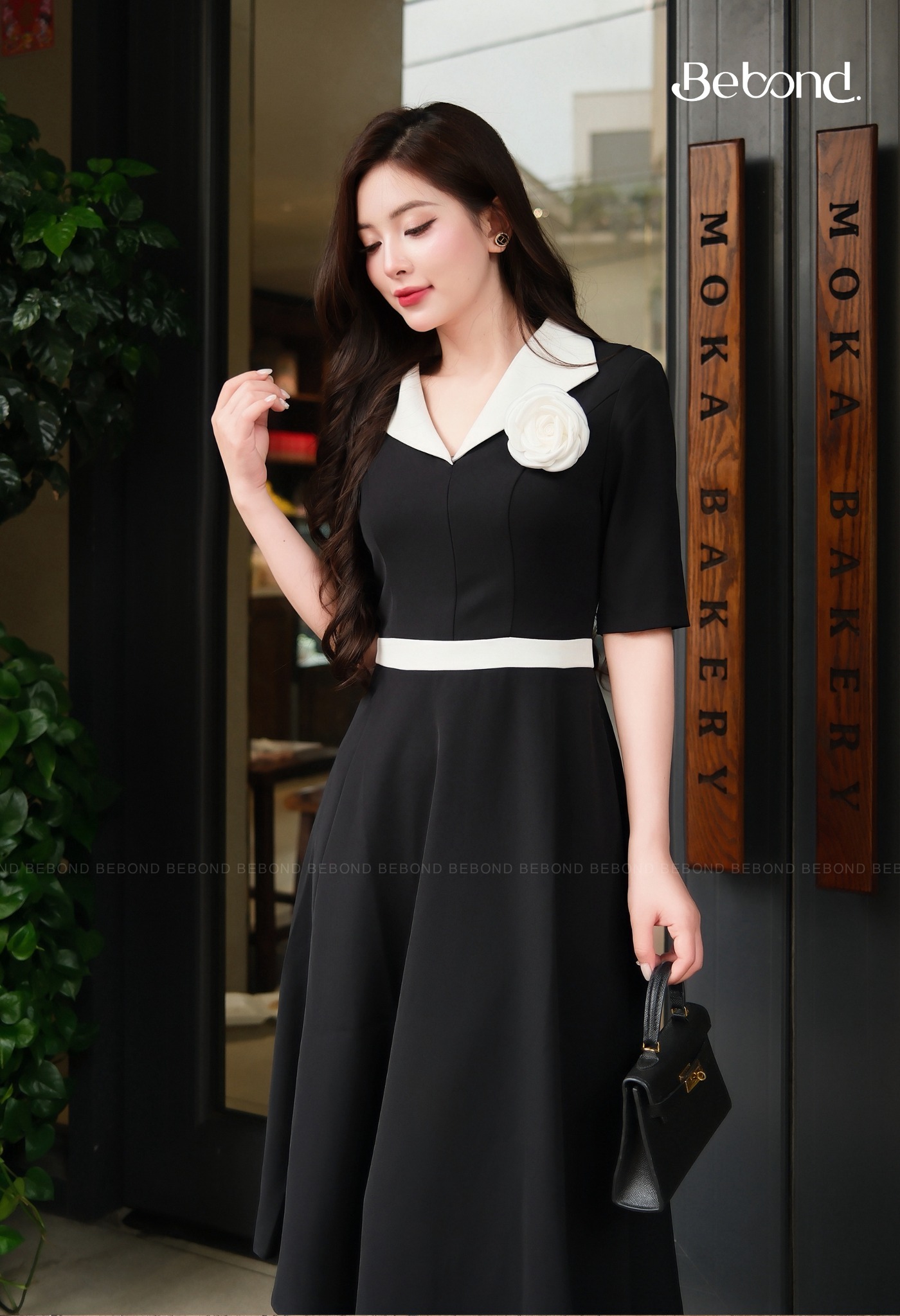 Đầm dài CLINTON màu ĐEN