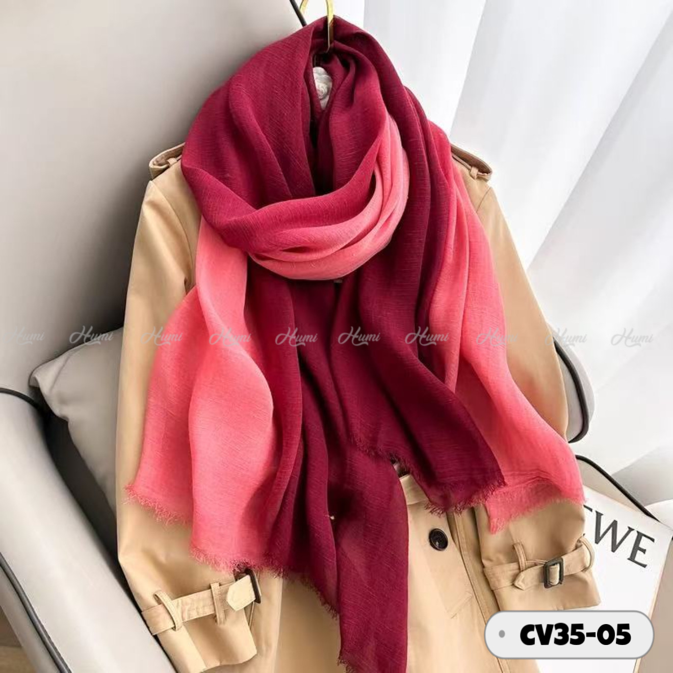 KHĂN COTTON PHA MÀU CHO NỮ (CV35-05)_thumbnail_1