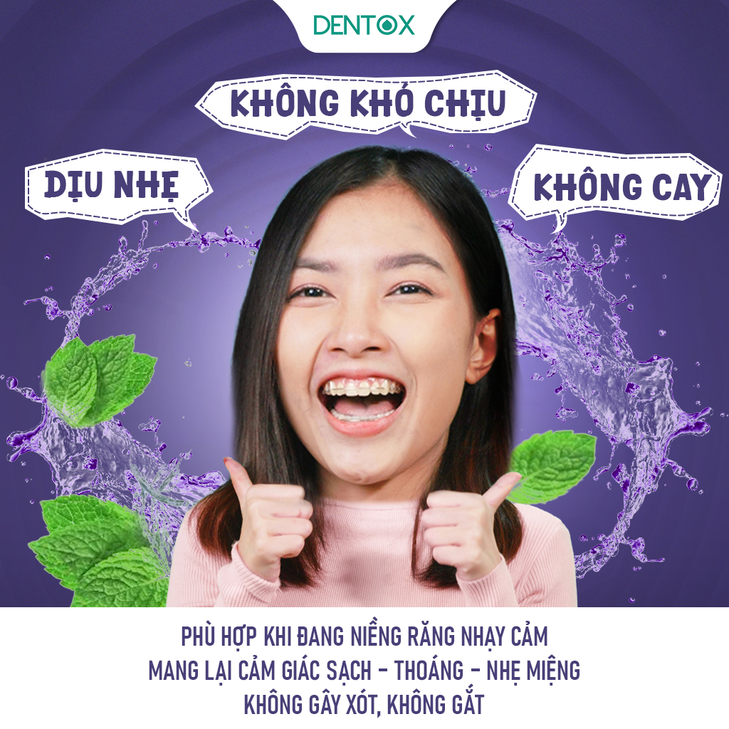Dentox Align – Nước súc miệng chai 500ml, không cồn dành cho người niềng răng và người dễ bám mảng bám_thumbnail_5