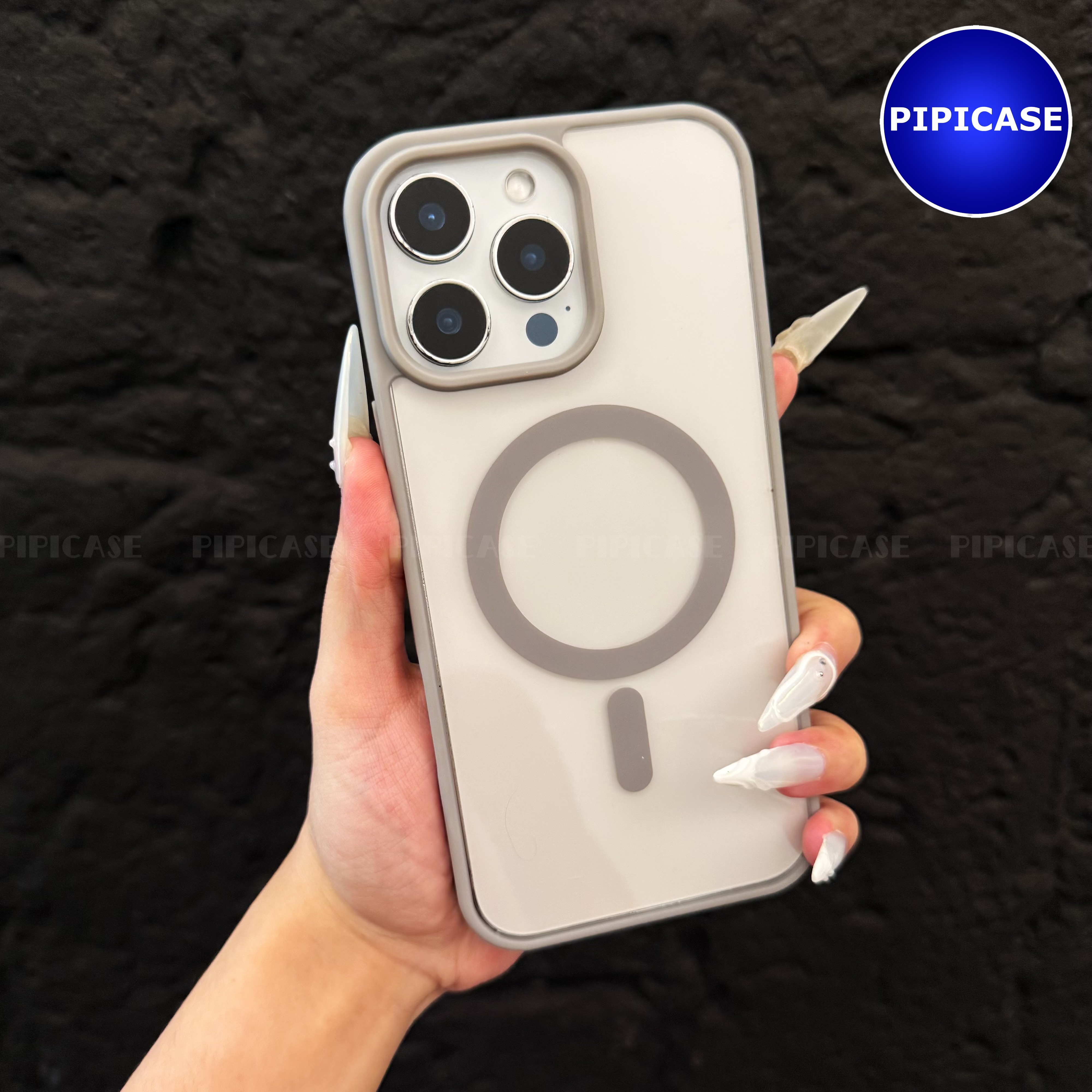 Ốp Lưng iPhone 16 Pro - Chic - Xám_thumbnail_2