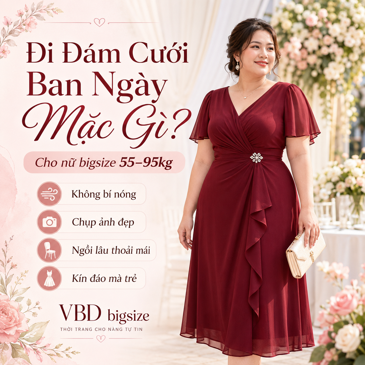 Đi Đám Cưới Ban Ngày Mặc Gì Cho Nữ Bigsize?