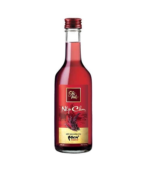 Rượu nếp cẩm sân đình 400ml ( chai )