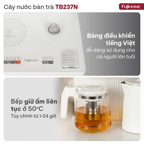 Cây nước nóng lạnh kết hợp bàn pha trà, cafe TB237N_thumbnail_10