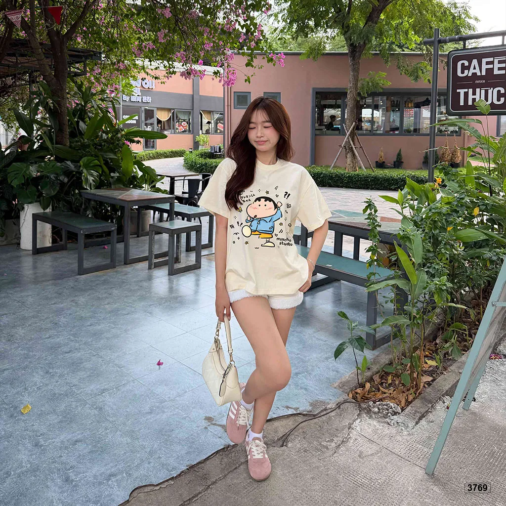 Áo thun nữ form boxy Shinnosuke phong cách đáng yêu Miucho 3769_thumbnail_5