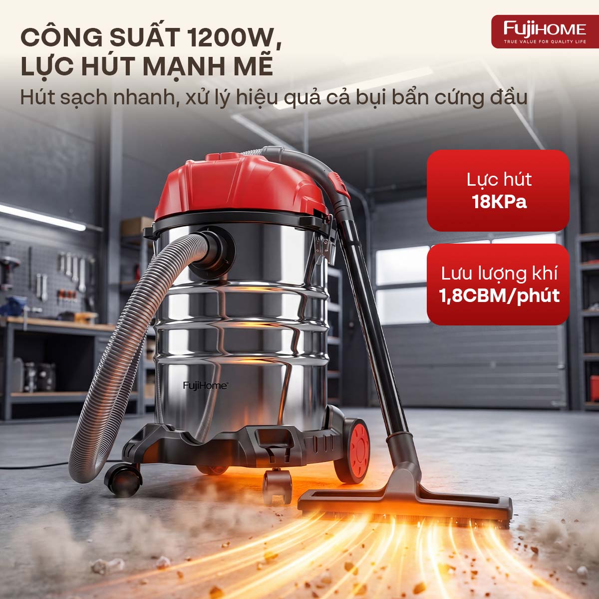 Máy hút bụi công nghiệp Fujihome VC30N_thumbnail_4