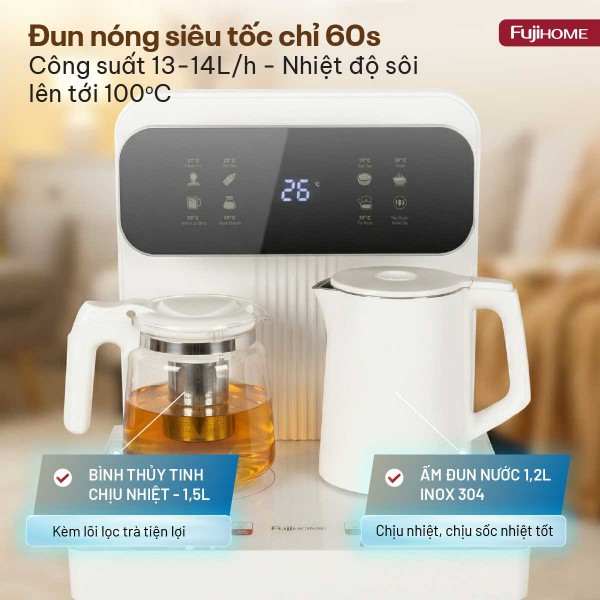Cây nước nóng lạnh kết hợp bàn pha trà, cafe TB237N_thumbnail_5