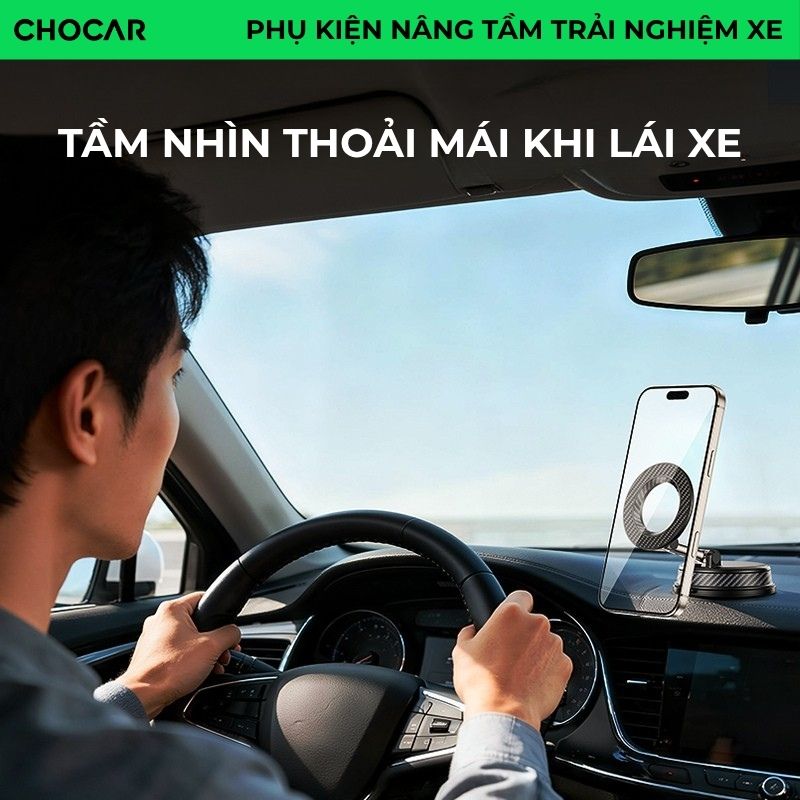 Giá Đỡ Điện Thoại Ô Tô CHOCAR A26 Xoay 1080° Hít MagSafe_thumbnail_4