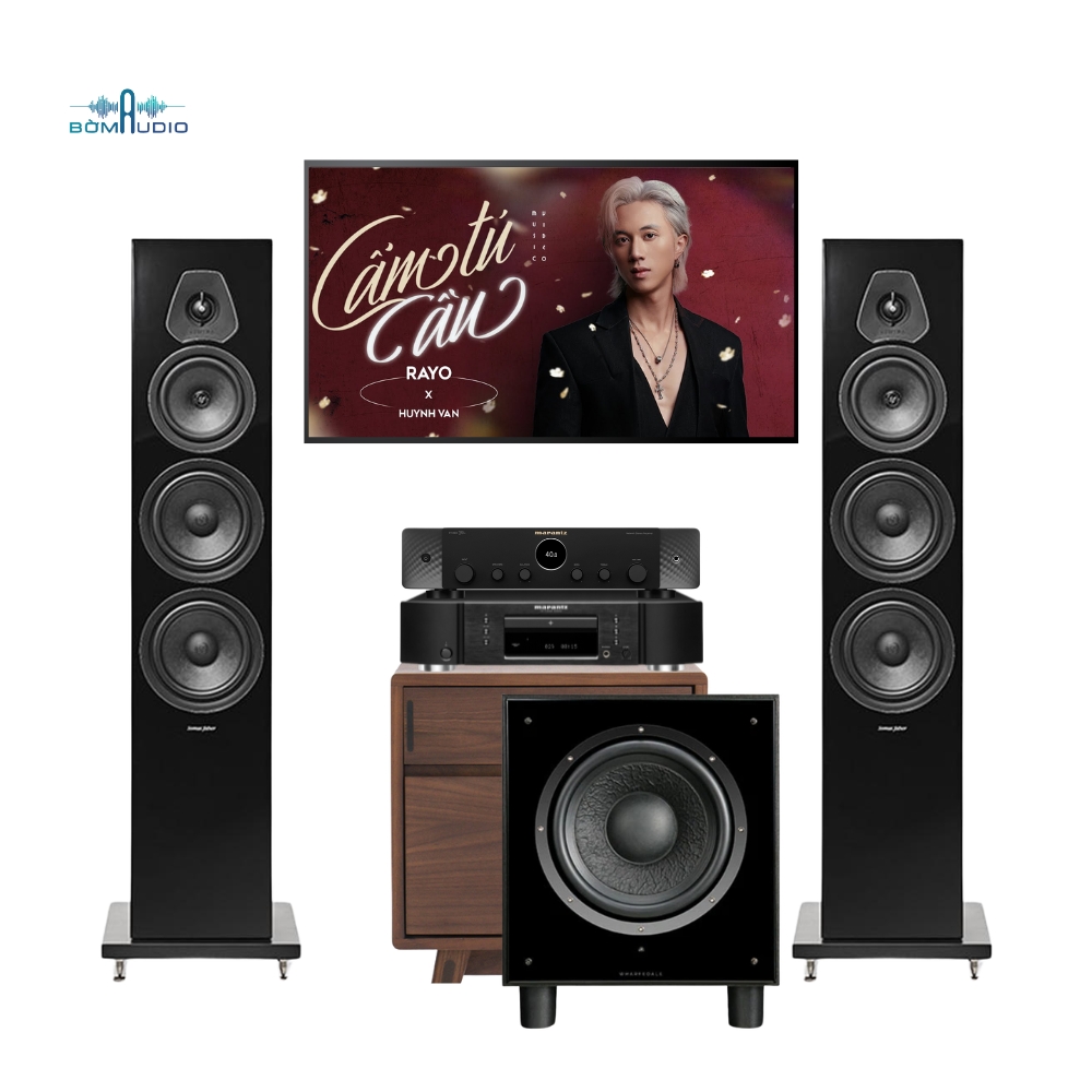 Combo Amply MARANTZ STEREO 70S + Đầu CD MARANTZ CD5005 + Loa Cột SONUS FABER LUMINA V + Loa Subwoofer WHARFEDALE SW12 – MAS4_thumbnail_1