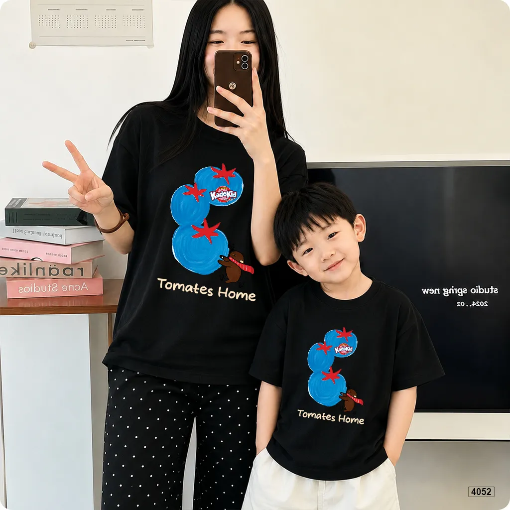 Áo thun mẹ và bé gia đình Cà chua đáng yêu Kado 4052_thumbnail_5