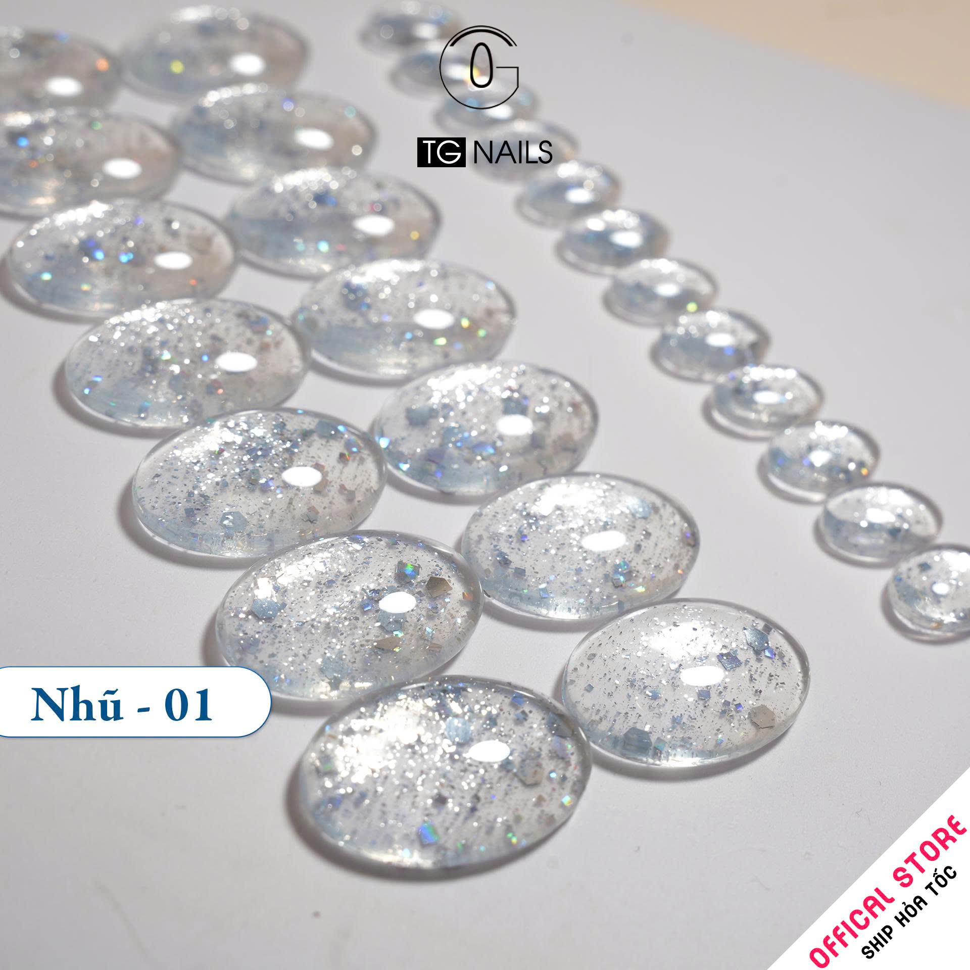 Sơn gel Nhũ kim tuyến siêu sáng TG chai 10g_thumbnail_1