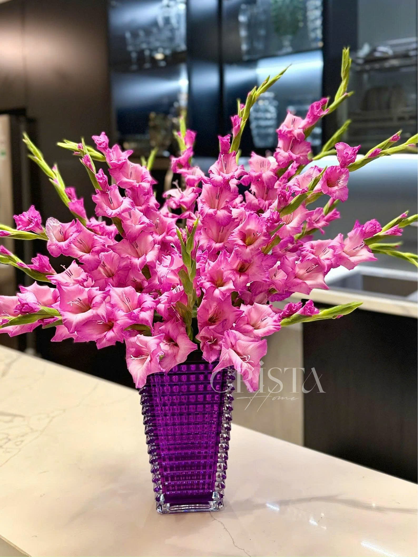 Bình cắm hoa thủy tinh dáng tháp 28cm_thumbnail_6