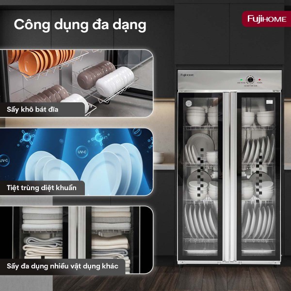 Tủ sấy chén bát tiệt trùng dung tích lớn DD400A_thumbnail_7