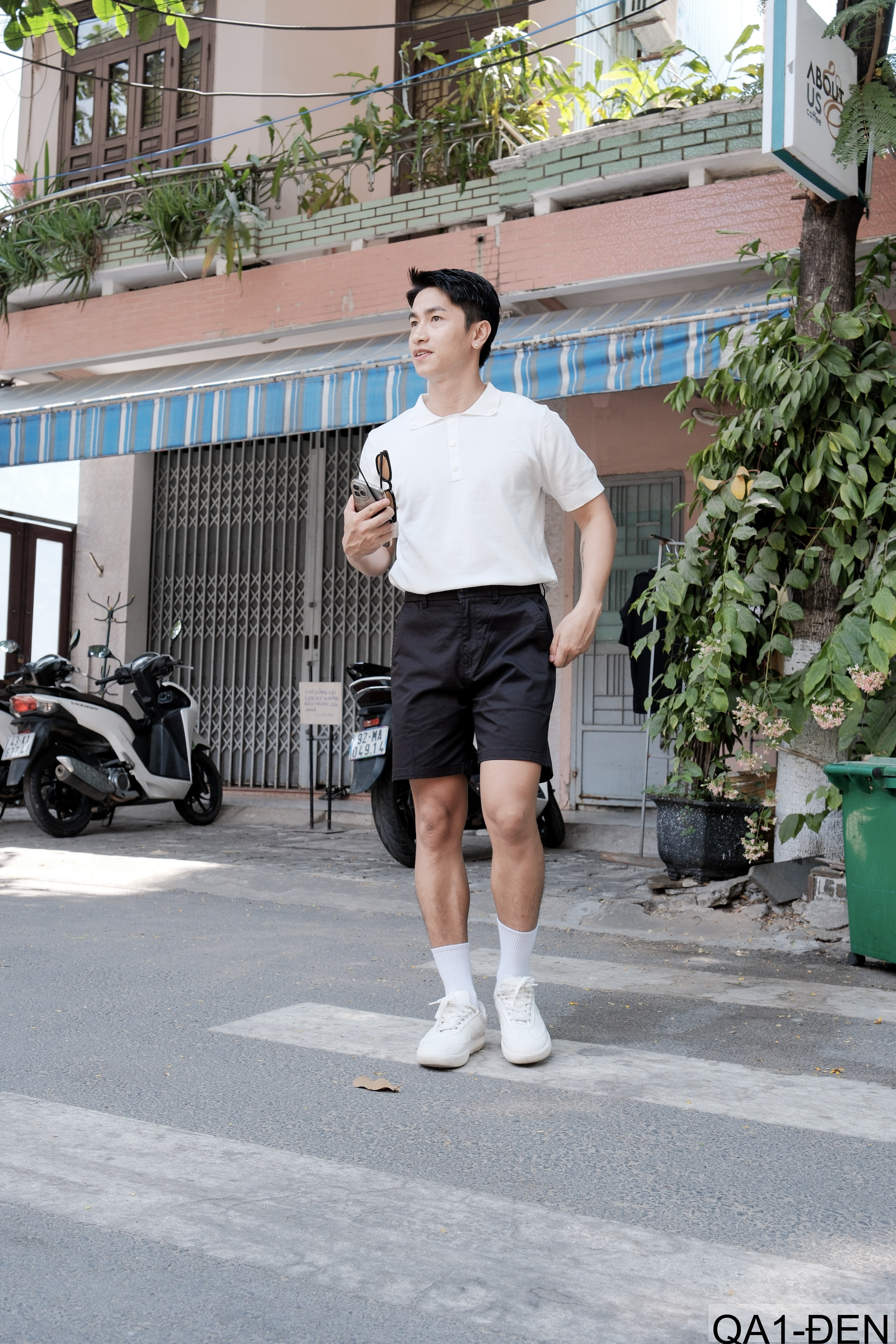 QA1 - Quần short nam ống rộng co giãn, chất cotton thoáng mát, phong cách Nhật Bản mùa hè_thumbnail_32