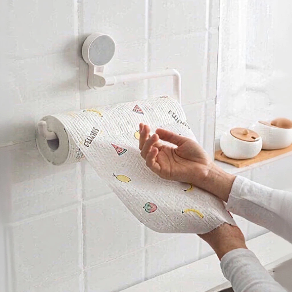 Cuộn giấy lau nhà bếp đa năng 20cm - Tiết kiệm chi phí, thấm hút tốt, tái sử dụng nhiều lần_thumbnail_3
