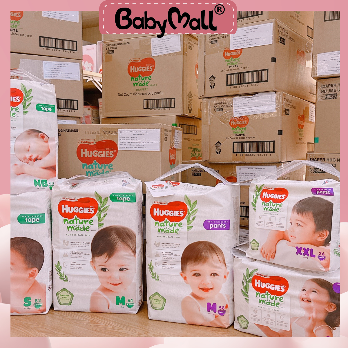 Bỉm cao cấp Huggies Natmade