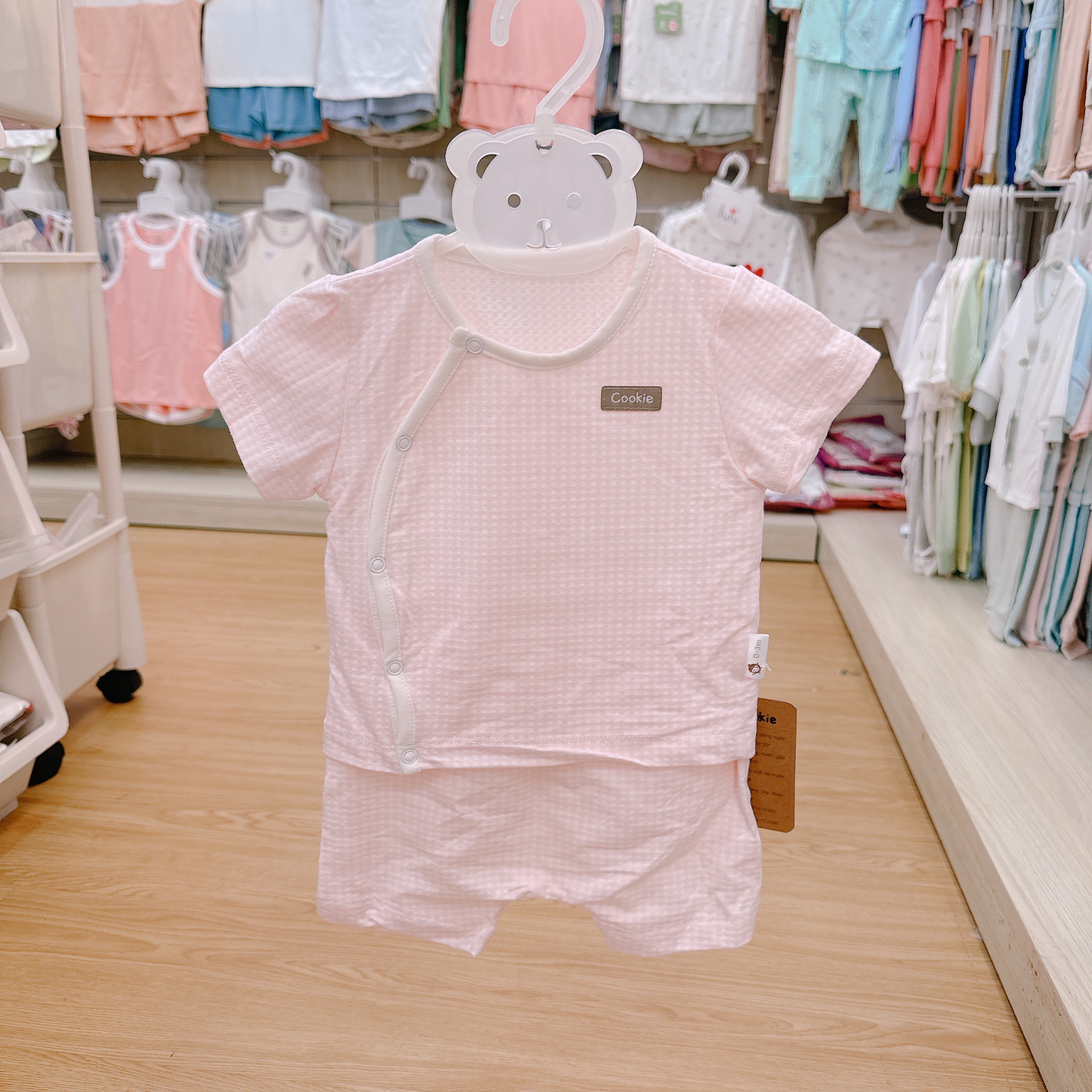 Bộ caro cộc tay cài chéo COOKIE