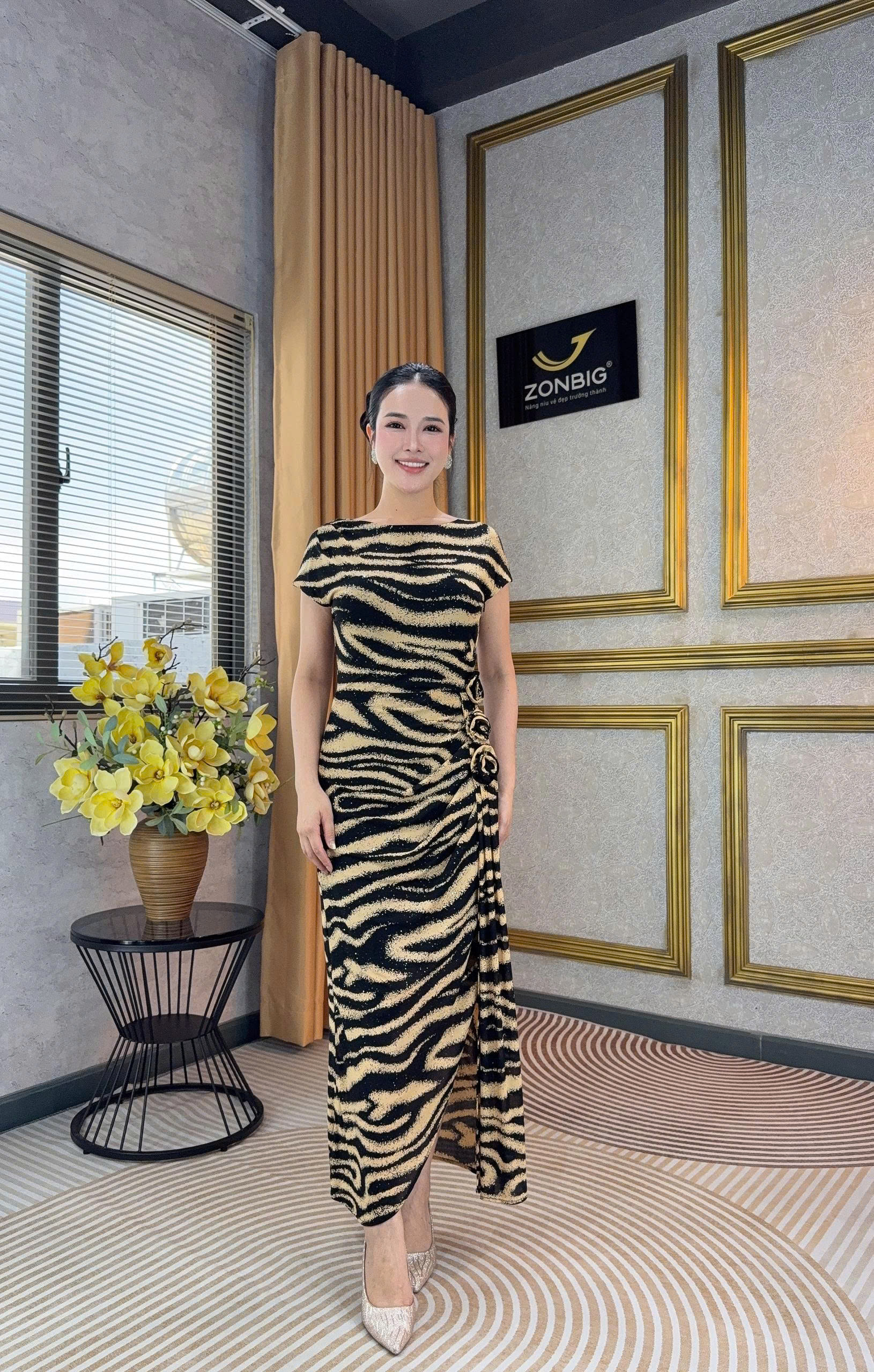 Đầm xòe - Y2155 - Thương hiệu ZONBIG