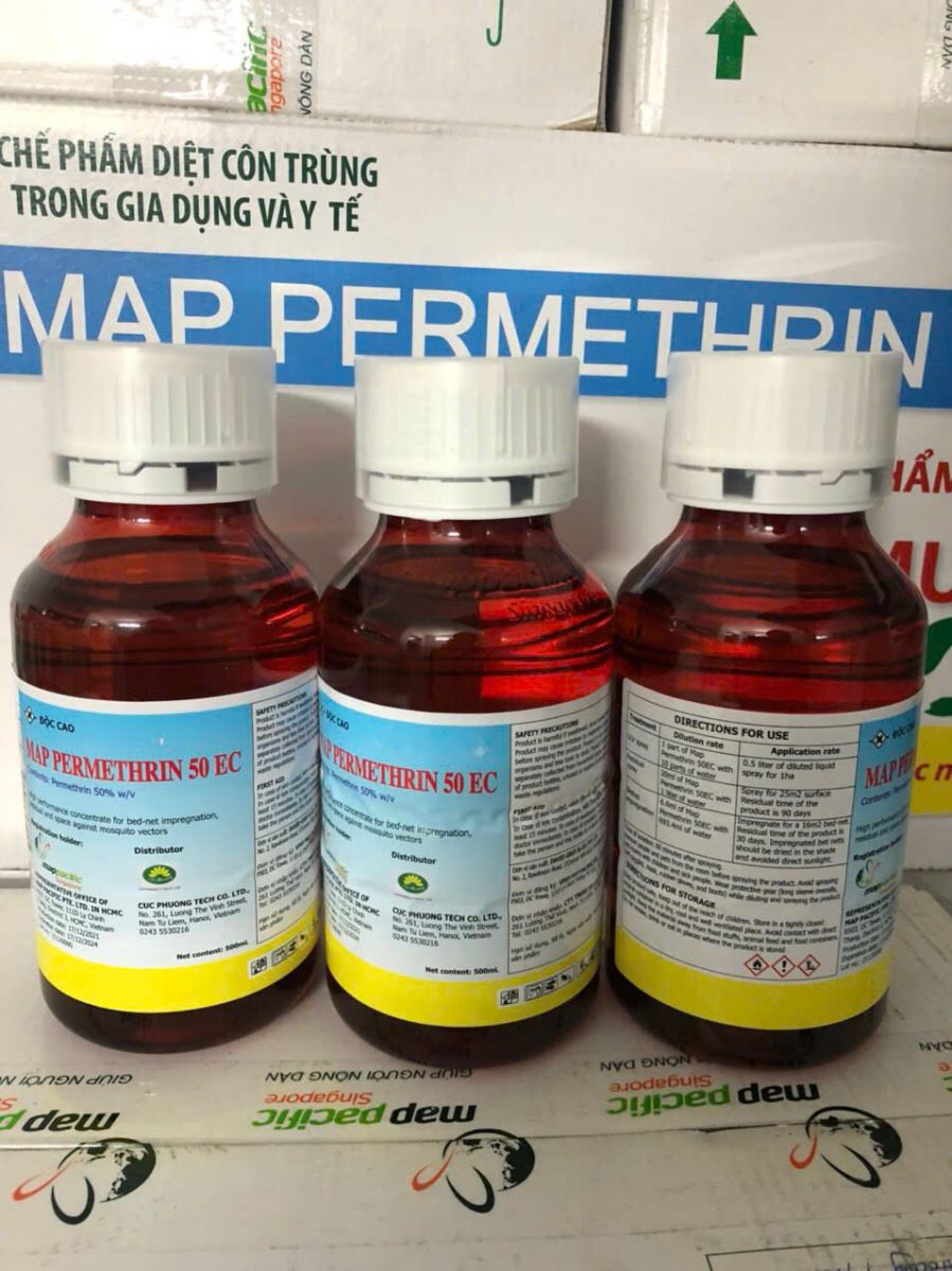 Thuốc muỗi Map Permethrin 50EC Nhập Khẩu Úc 500ml