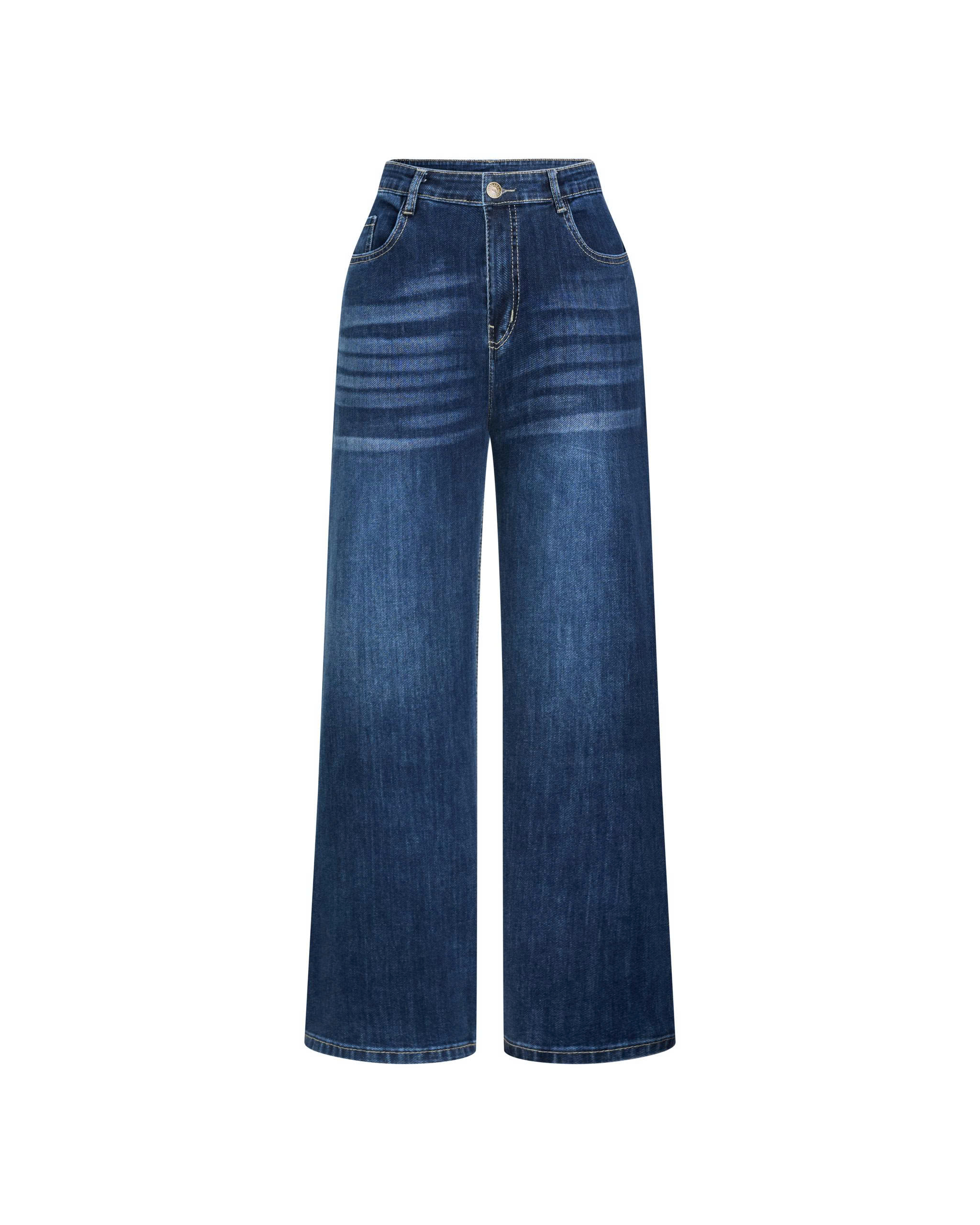 BIGSIZE- Quần jean suông co giãn basic V-QJ01 dành cho nàng béo 55-90kg_thumbnail_10