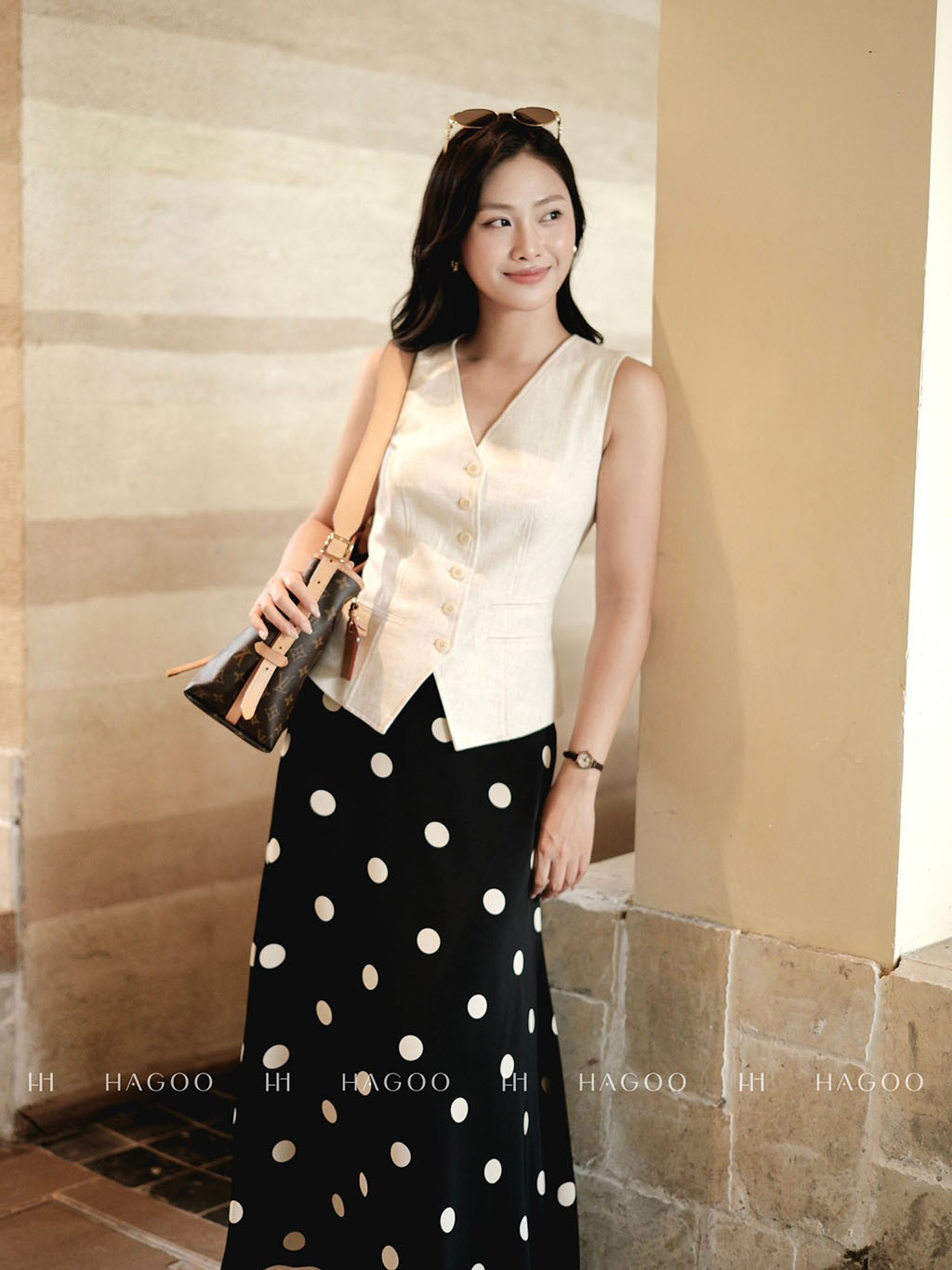 Áo gile linen HAGOO_thumbnail_5